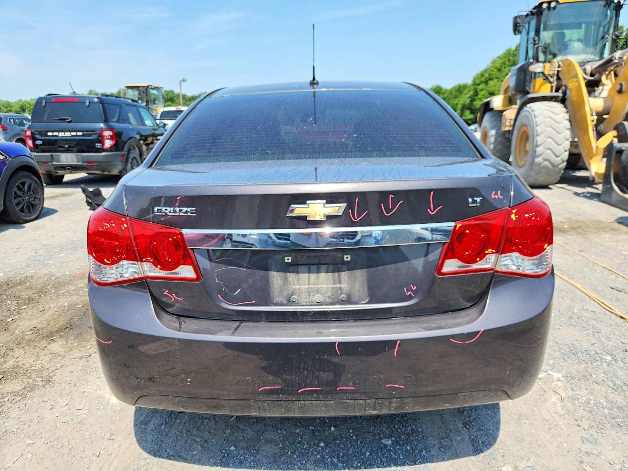 2014 Chevrolet Cruze Lt Charcoal vin: 1G1PK5SB8E7466481