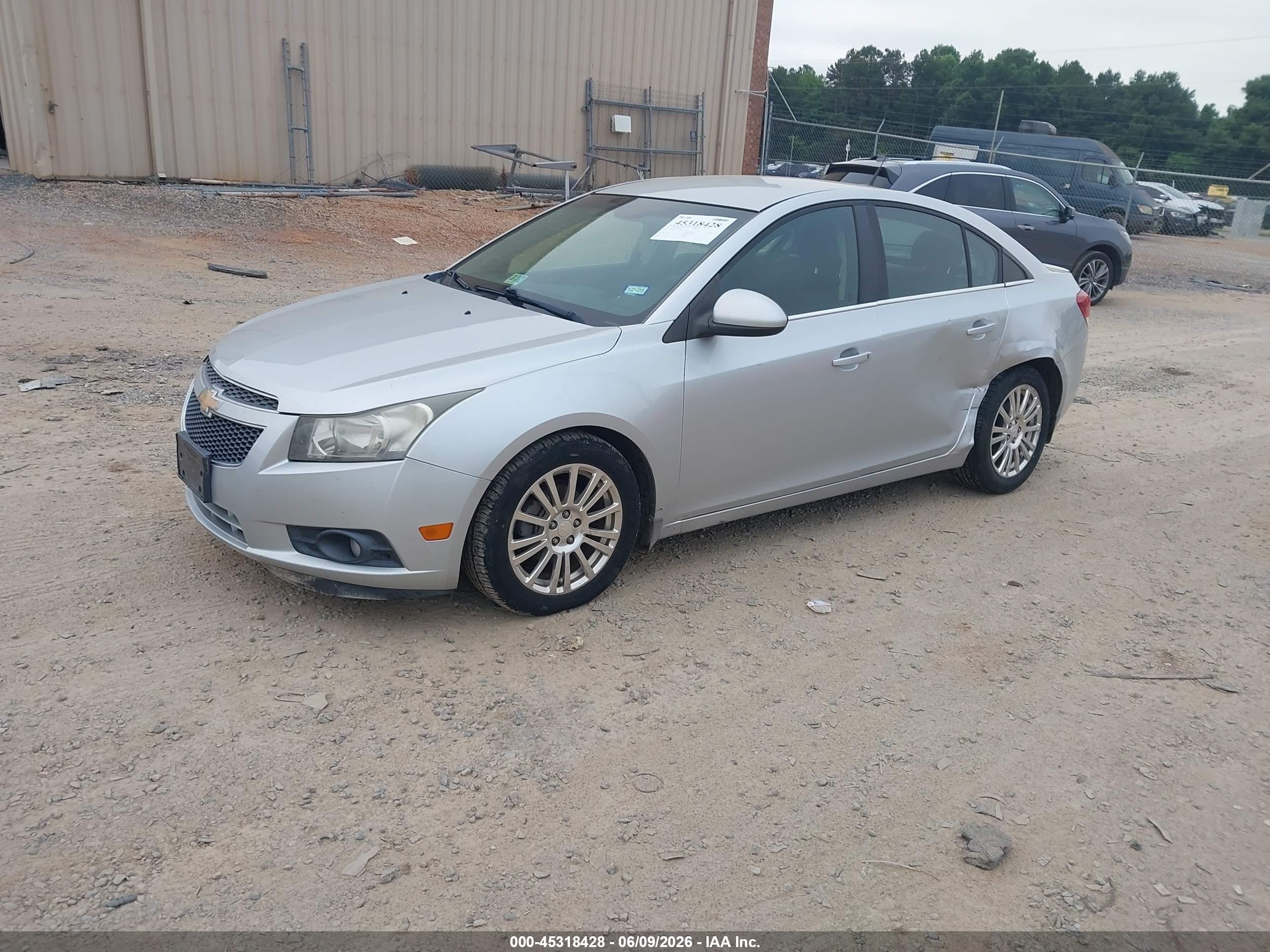 2012 Chevrolet Cruze Eco Silver vin: 1G1PK5SC0C7175821