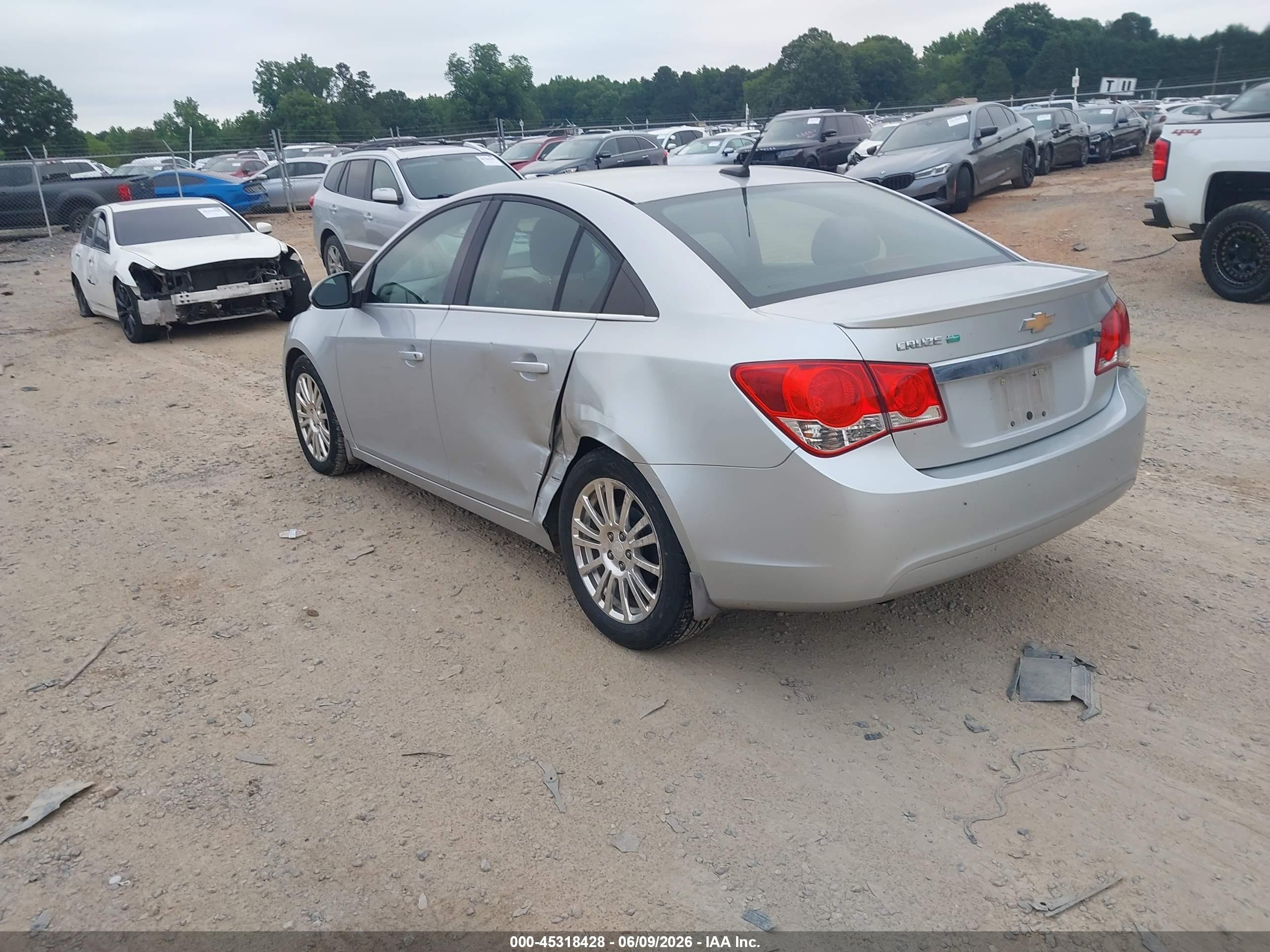 2012 Chevrolet Cruze Eco Silver vin: 1G1PK5SC0C7175821