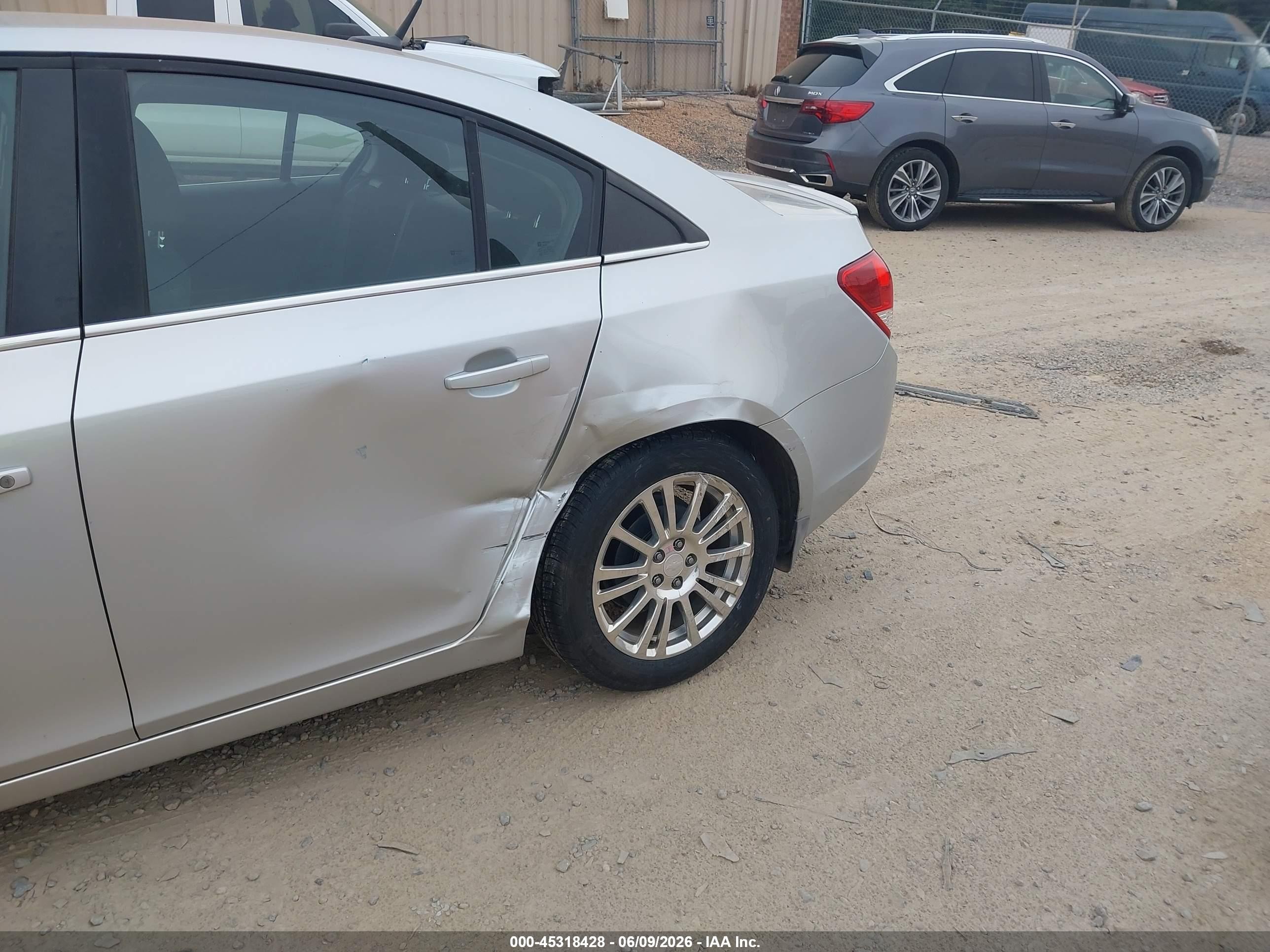 2012 Chevrolet Cruze Eco Silver vin: 1G1PK5SC0C7175821