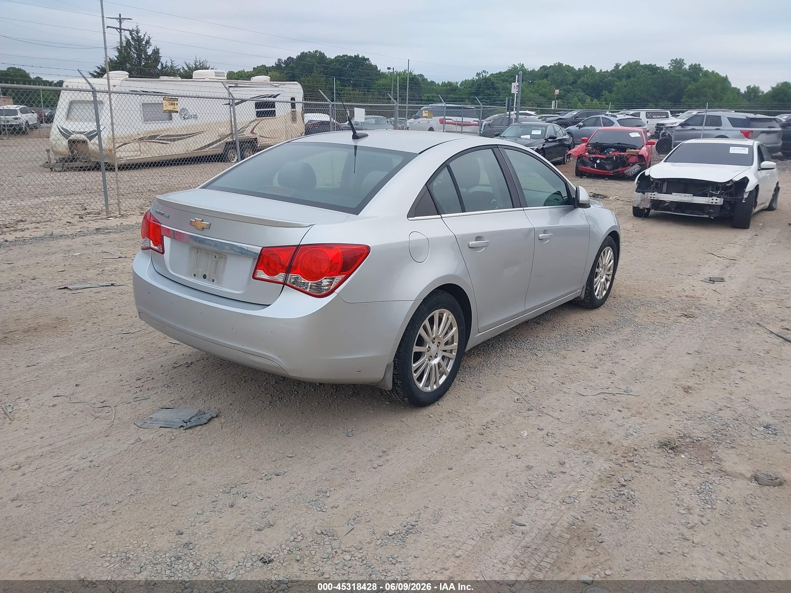 2012 Chevrolet Cruze Eco Silver vin: 1G1PK5SC0C7175821
