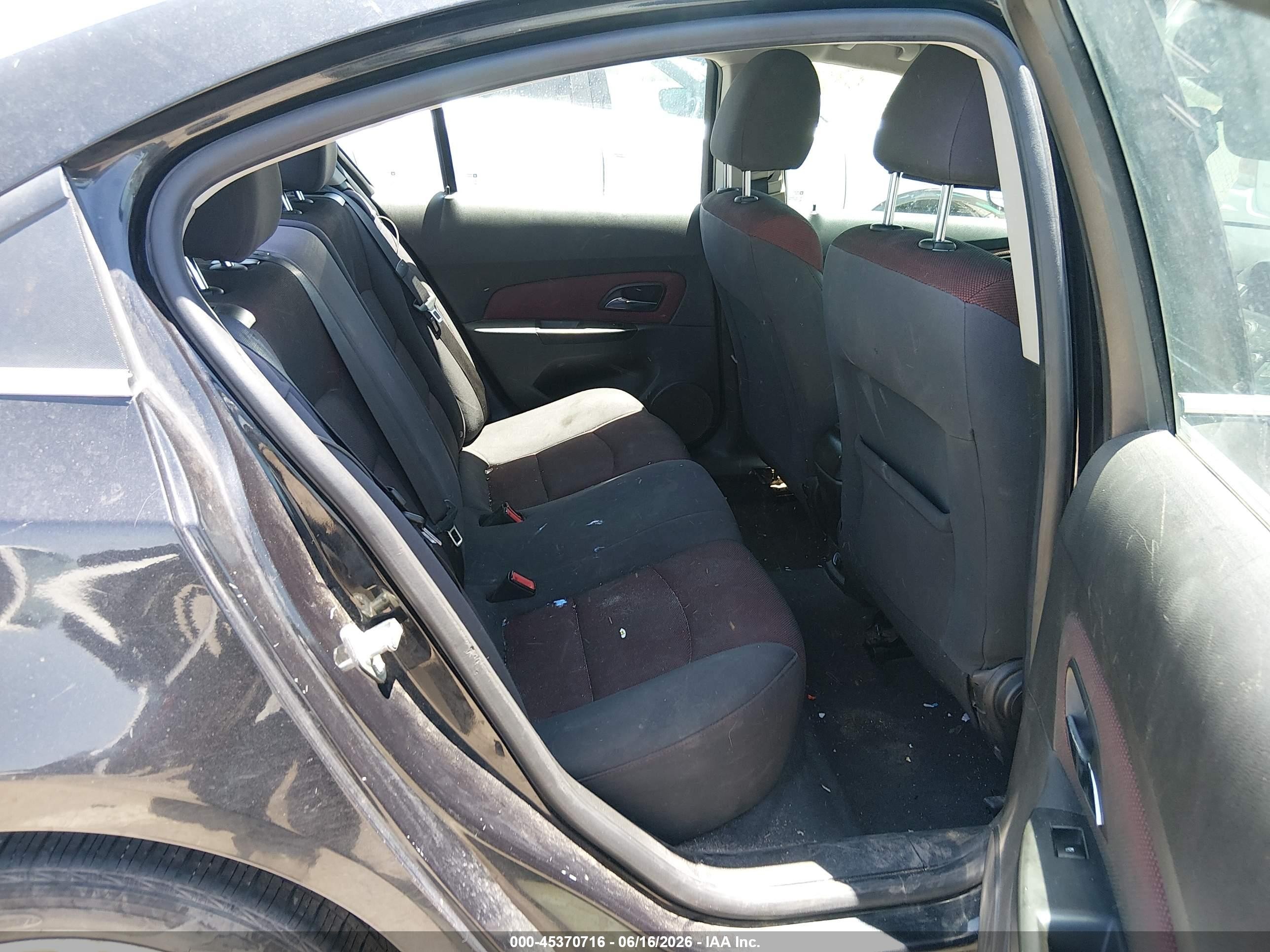2012 Chevrolet Cruze Eco Black vin: 1G1PK5SC0C7388929