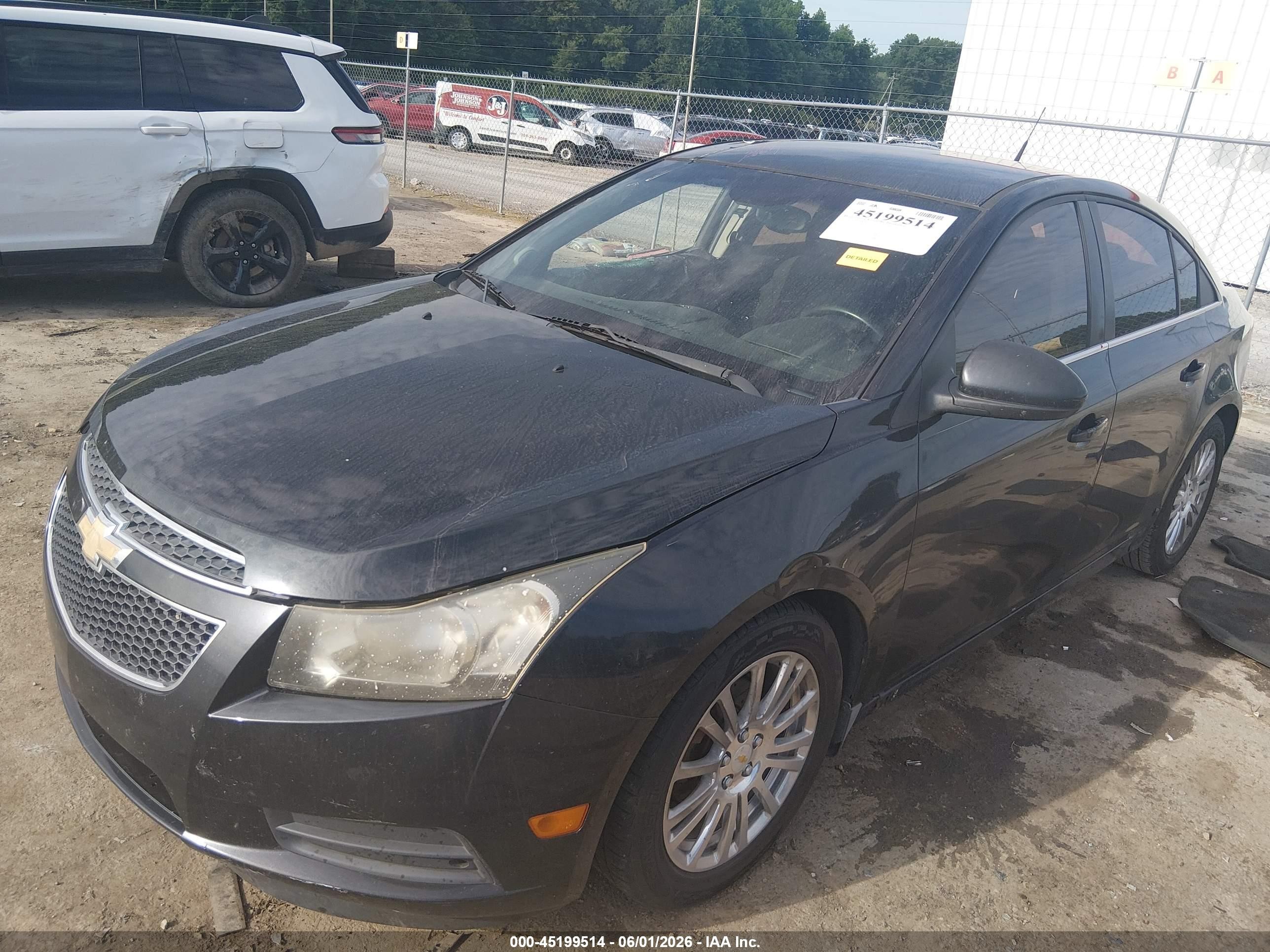 2012 Chevrolet Cruze Eco Black vin: 1G1PK5SC1C7101291