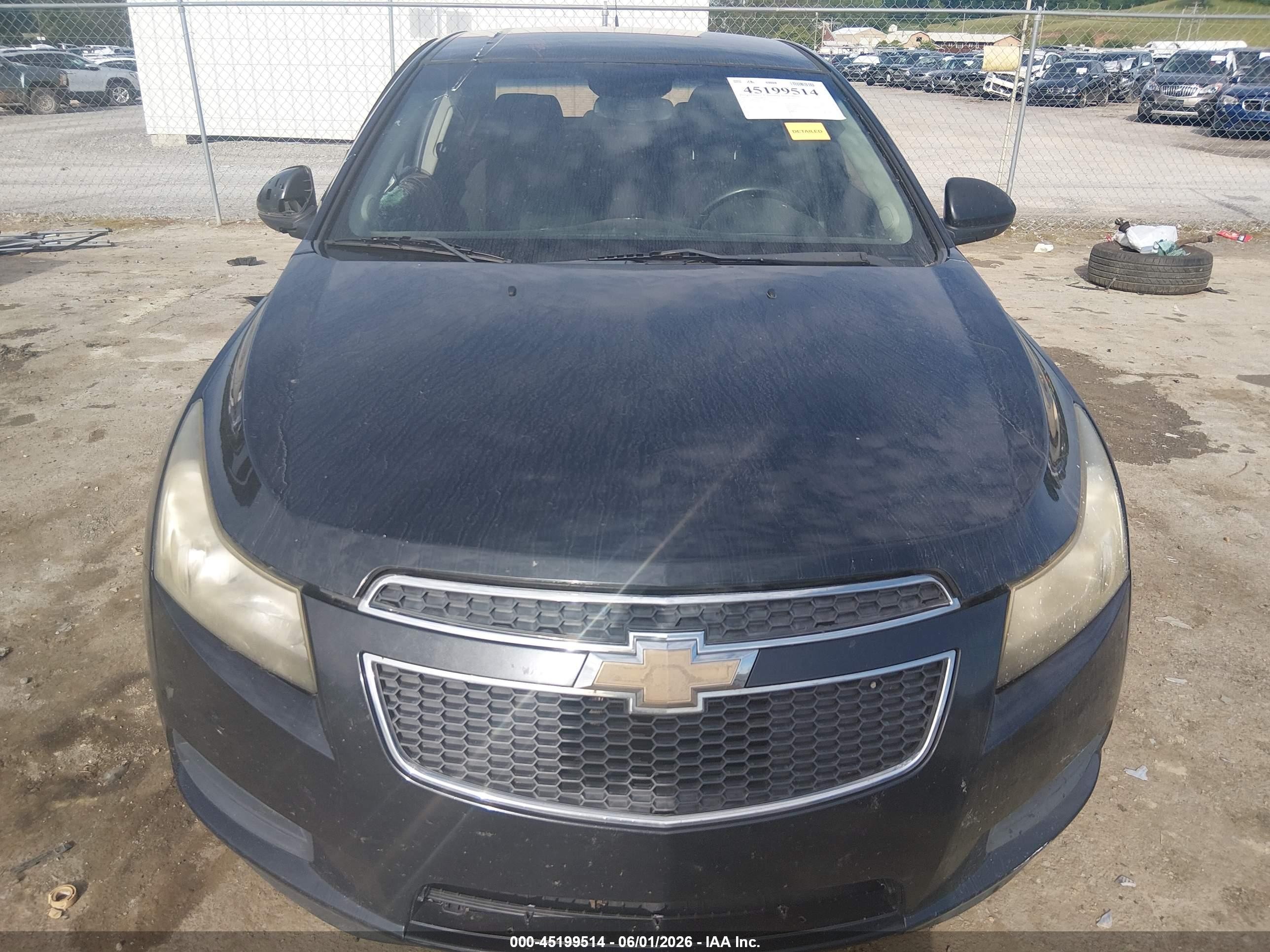 2012 Chevrolet Cruze Eco Black vin: 1G1PK5SC1C7101291