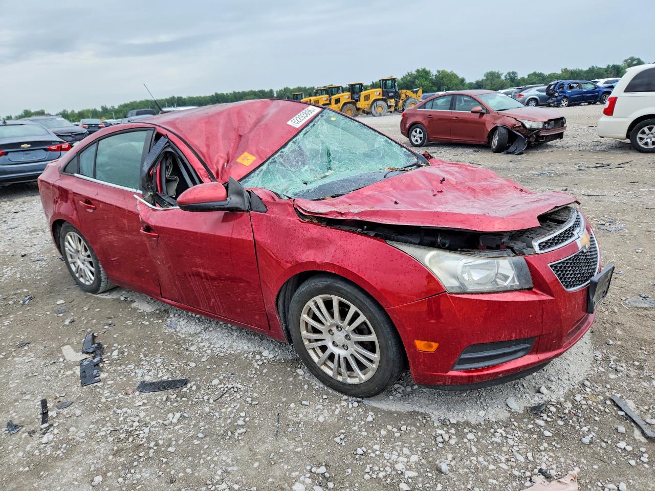 2012 Chevrolet Cruze Eco Red vin: 1G1PK5SC4C7399514