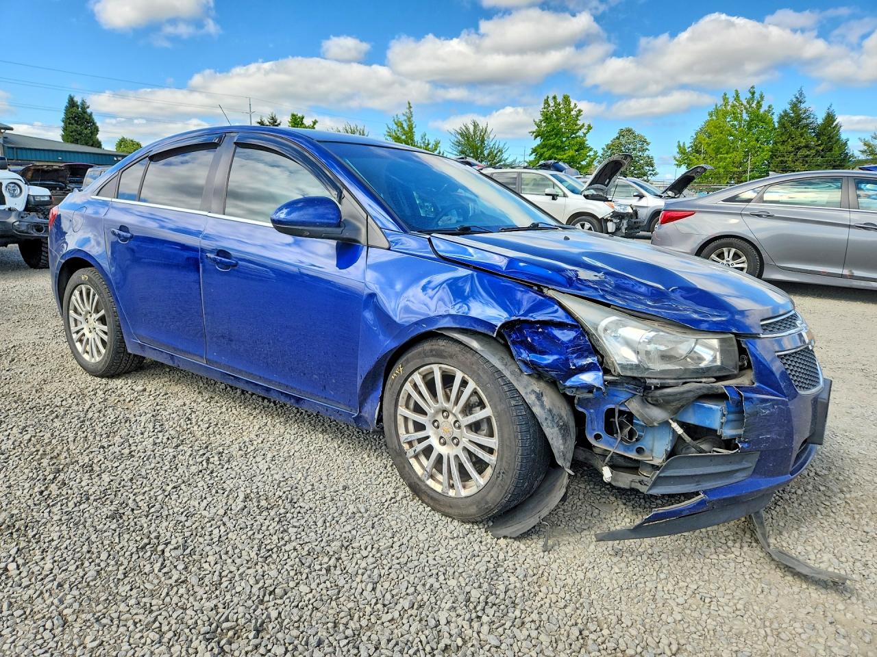 2012 Chevrolet Cruze Eco Blue vin: 1G1PK5SC5C7137226