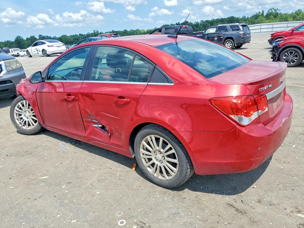 2012 Chevrolet Cruze Eco Red vin: 1G1PK5SC5C7250870