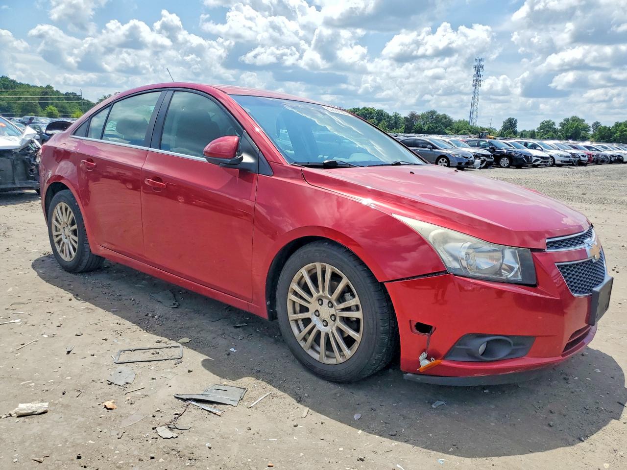 2012 Chevrolet Cruze Eco Red vin: 1G1PK5SC5C7250870