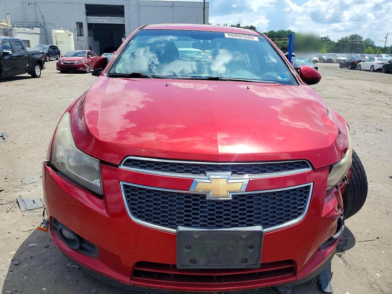 2012 Chevrolet Cruze Eco Red vin: 1G1PK5SC5C7250870