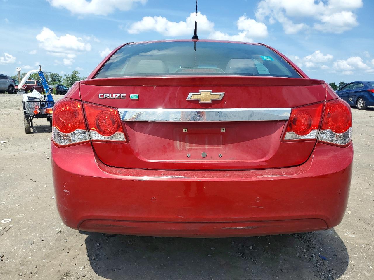 2012 Chevrolet Cruze Eco Red vin: 1G1PK5SC5C7250870