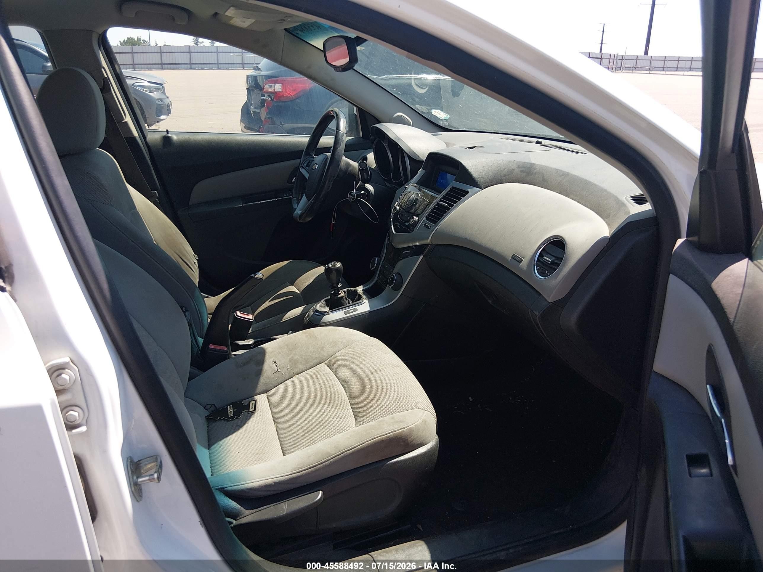 2012 Chevrolet Cruze Eco White vin: 1G1PK5SC5C7389798