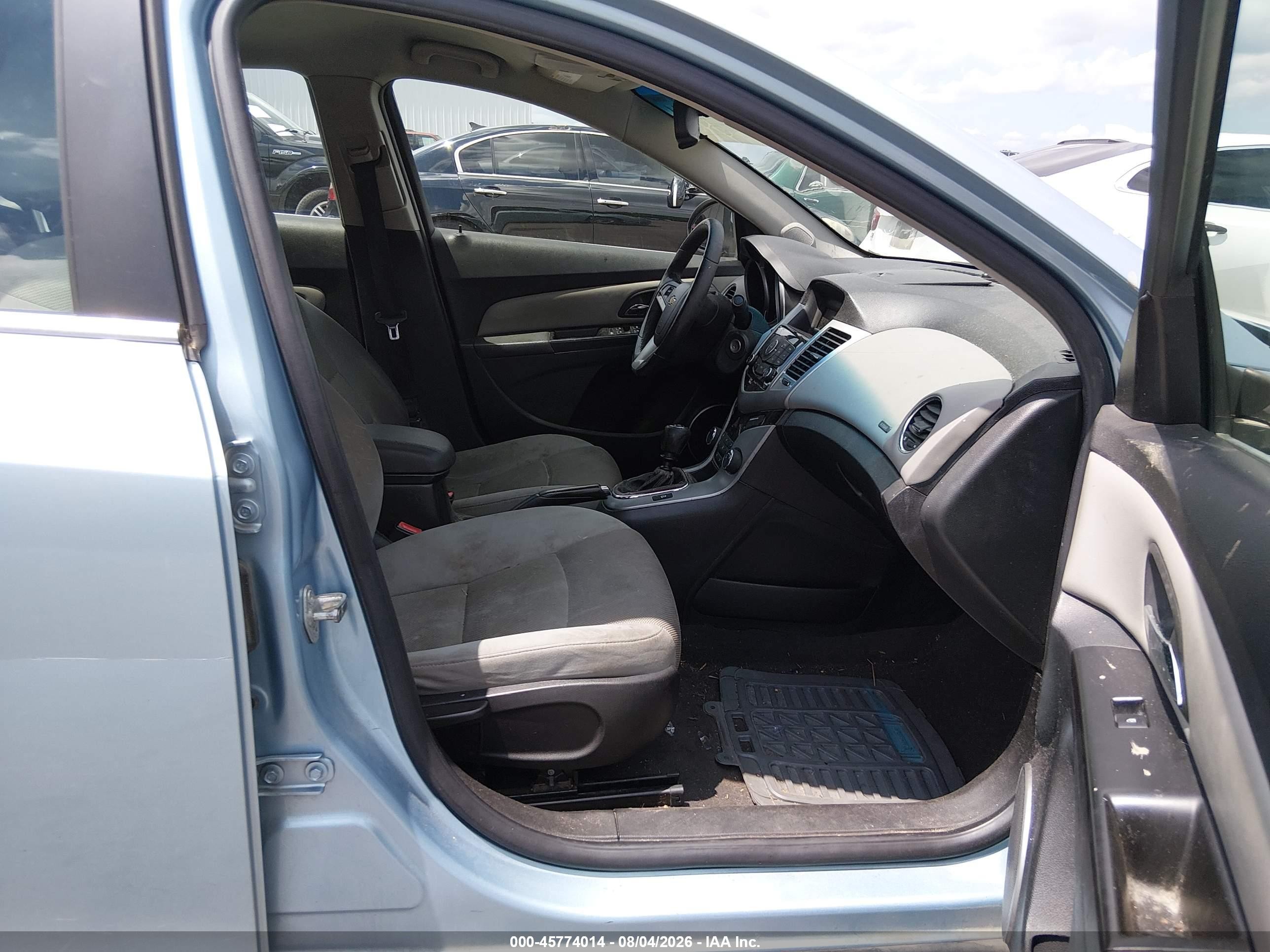 2012 Chevrolet Cruze Eco Light Blue vin: 1G1PK5SC6C7248111