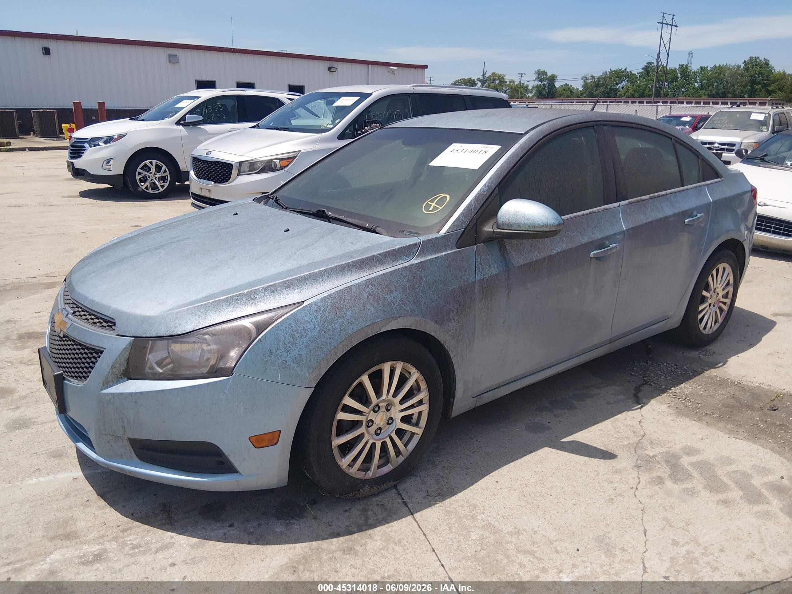 2012 Chevrolet Cruze Eco Синий vin: 1G1PK5SC7C7103367
