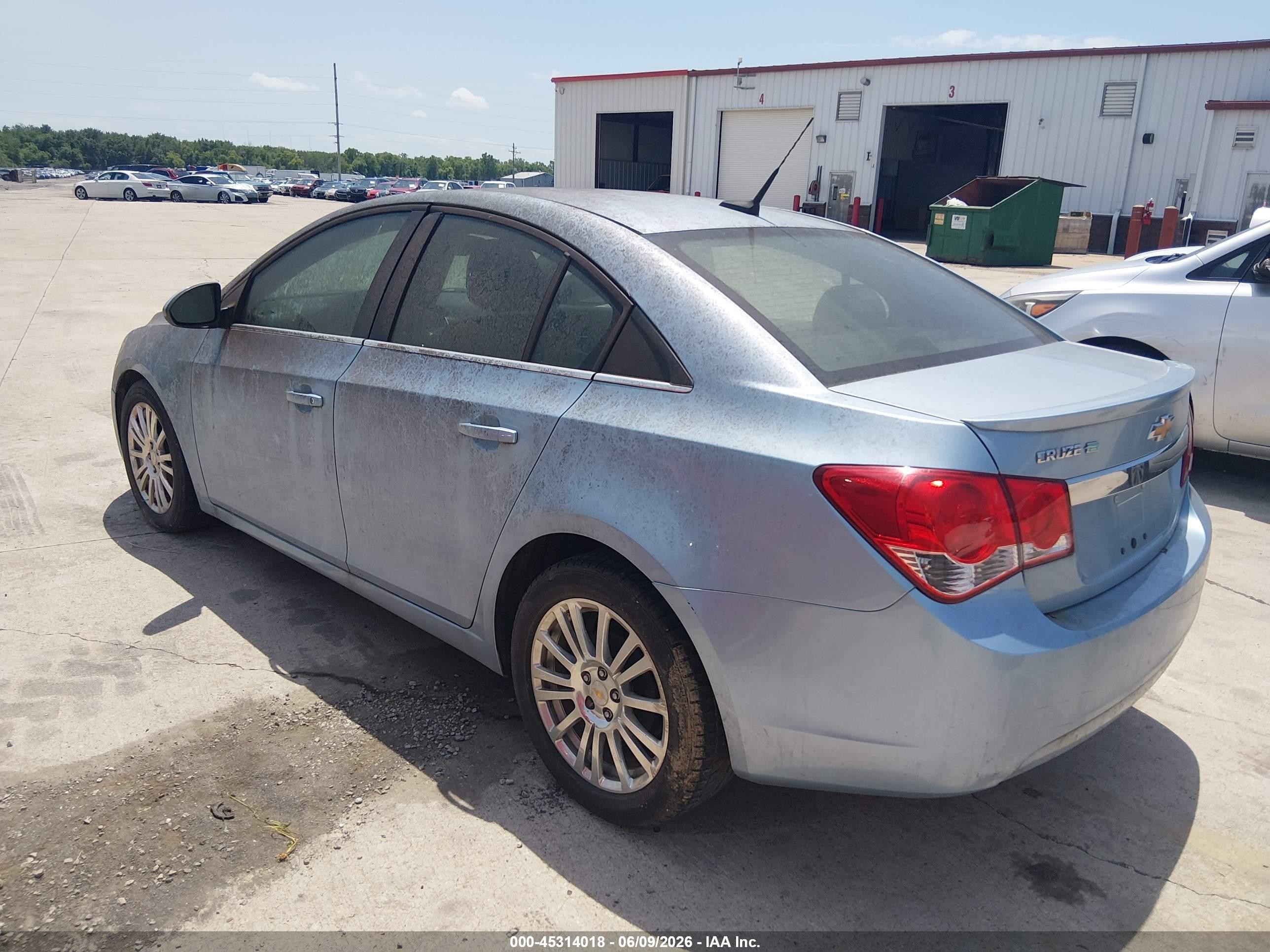 2012 Chevrolet Cruze Eco Синий vin: 1G1PK5SC7C7103367