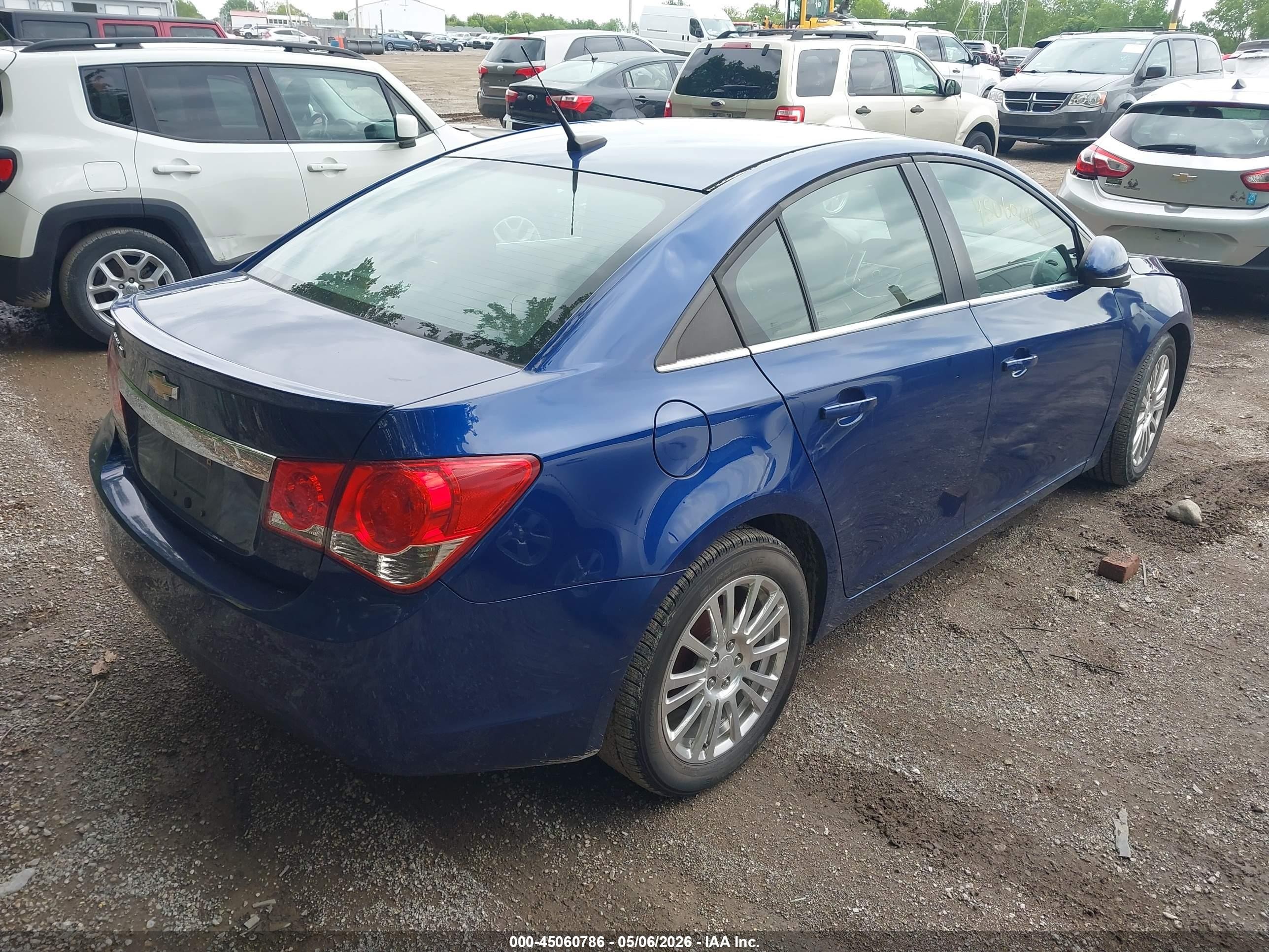 2012 Chevrolet Cruze Eco Синий vin: 1G1PK5SC7C7295180