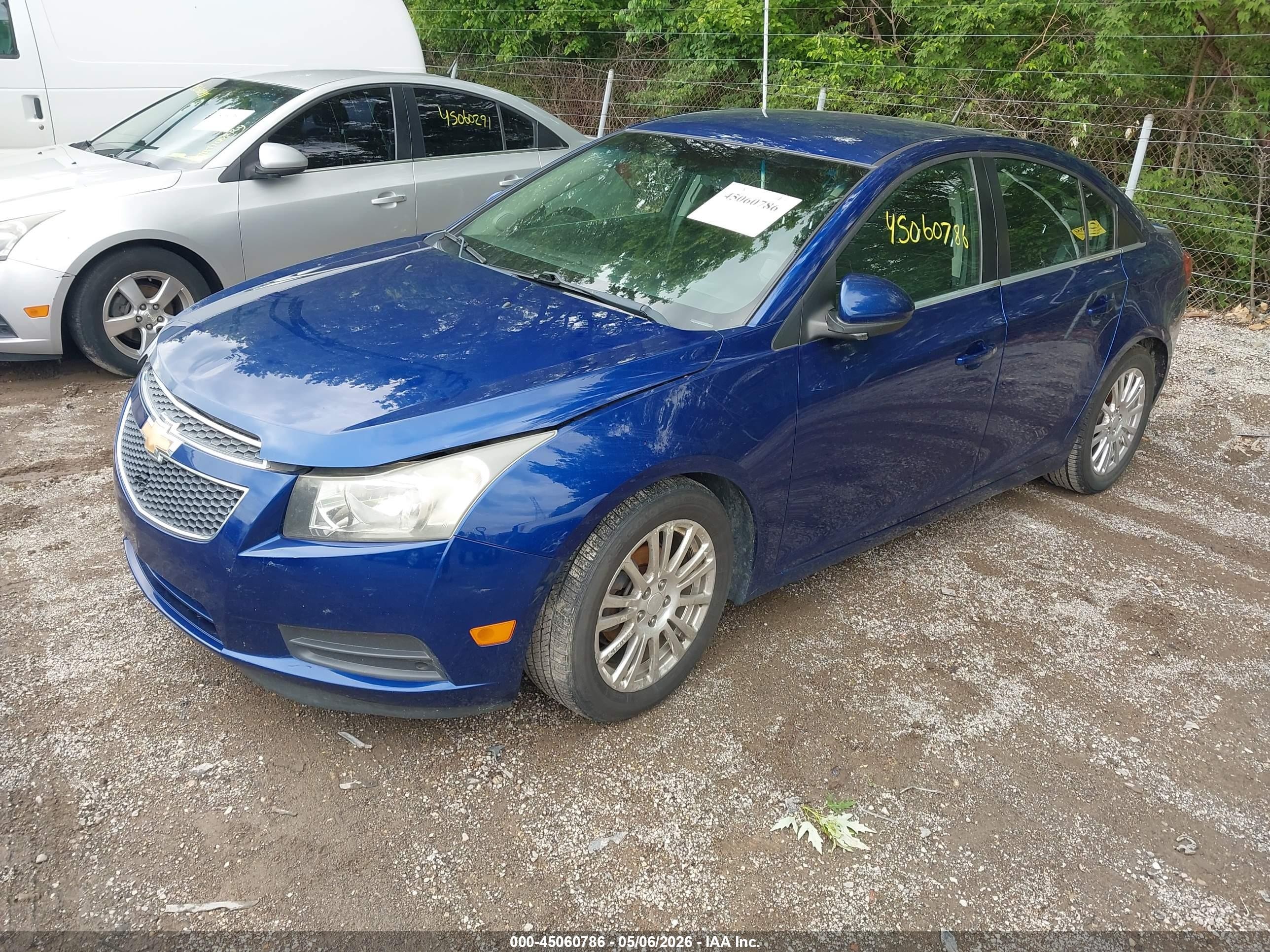 2012 Chevrolet Cruze Eco Синий vin: 1G1PK5SC7C7295180