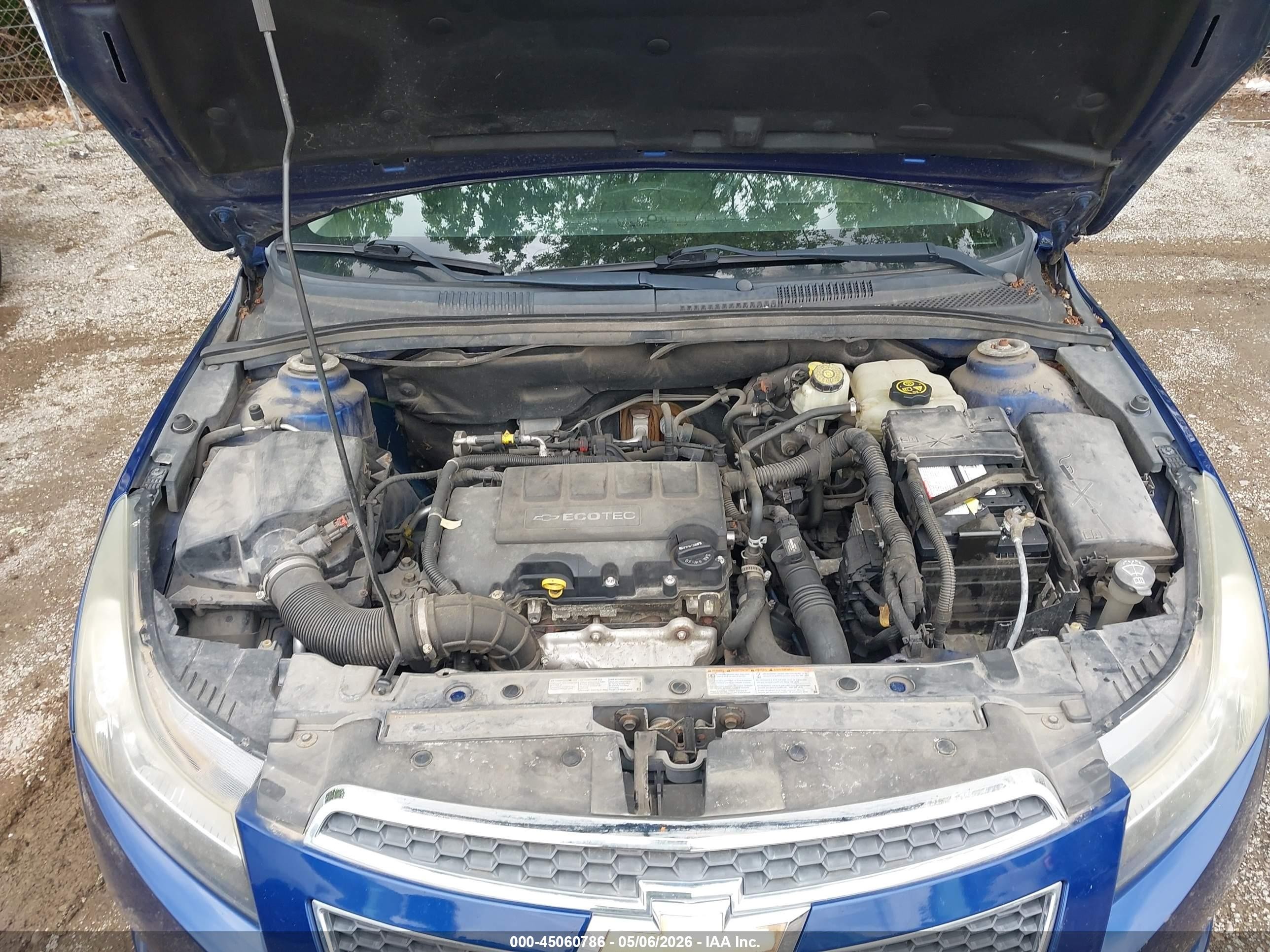 2012 Chevrolet Cruze Eco Синий vin: 1G1PK5SC7C7295180