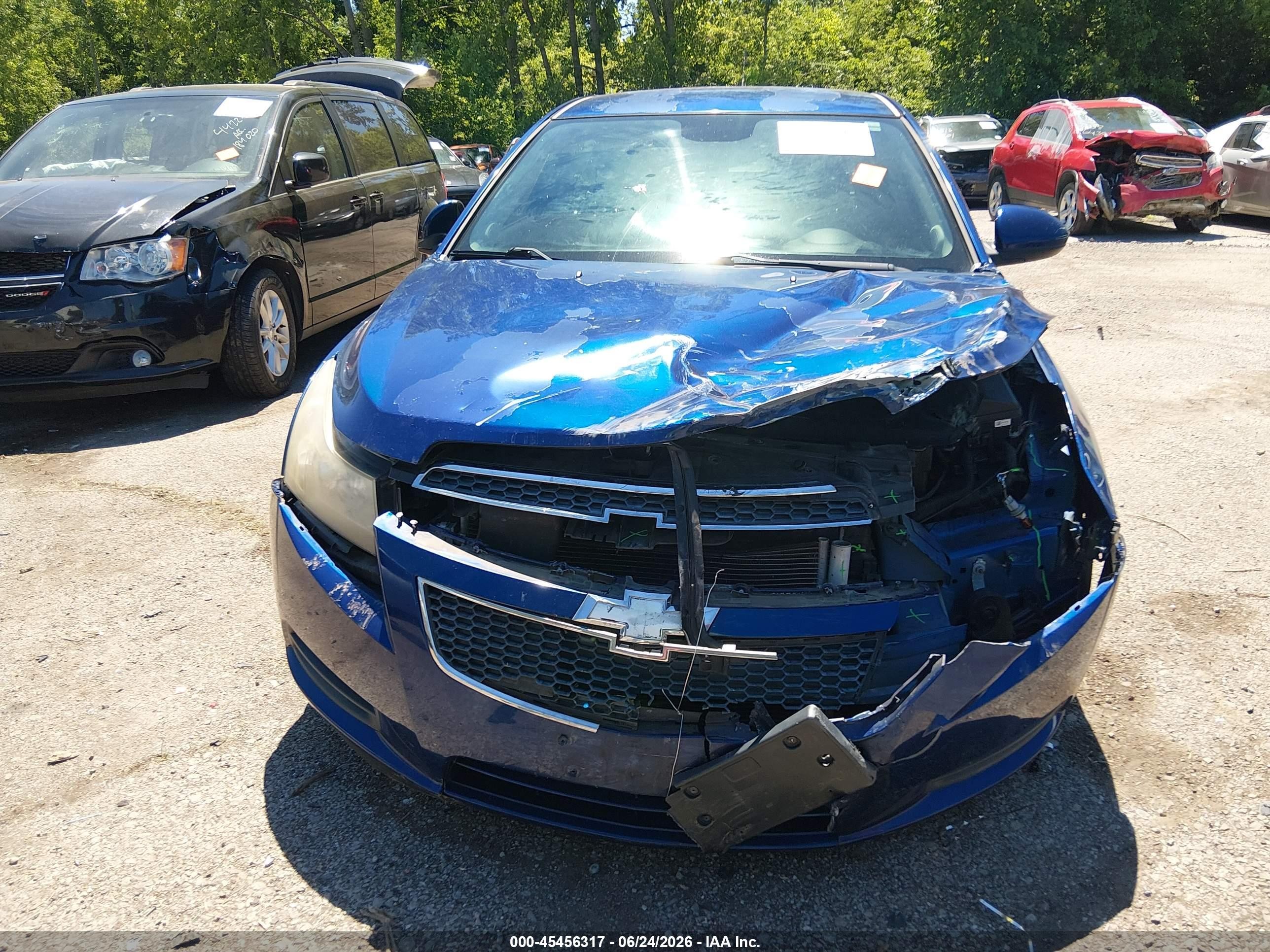 2012 Chevrolet Cruze Eco Blue vin: 1G1PK5SC7C7344877