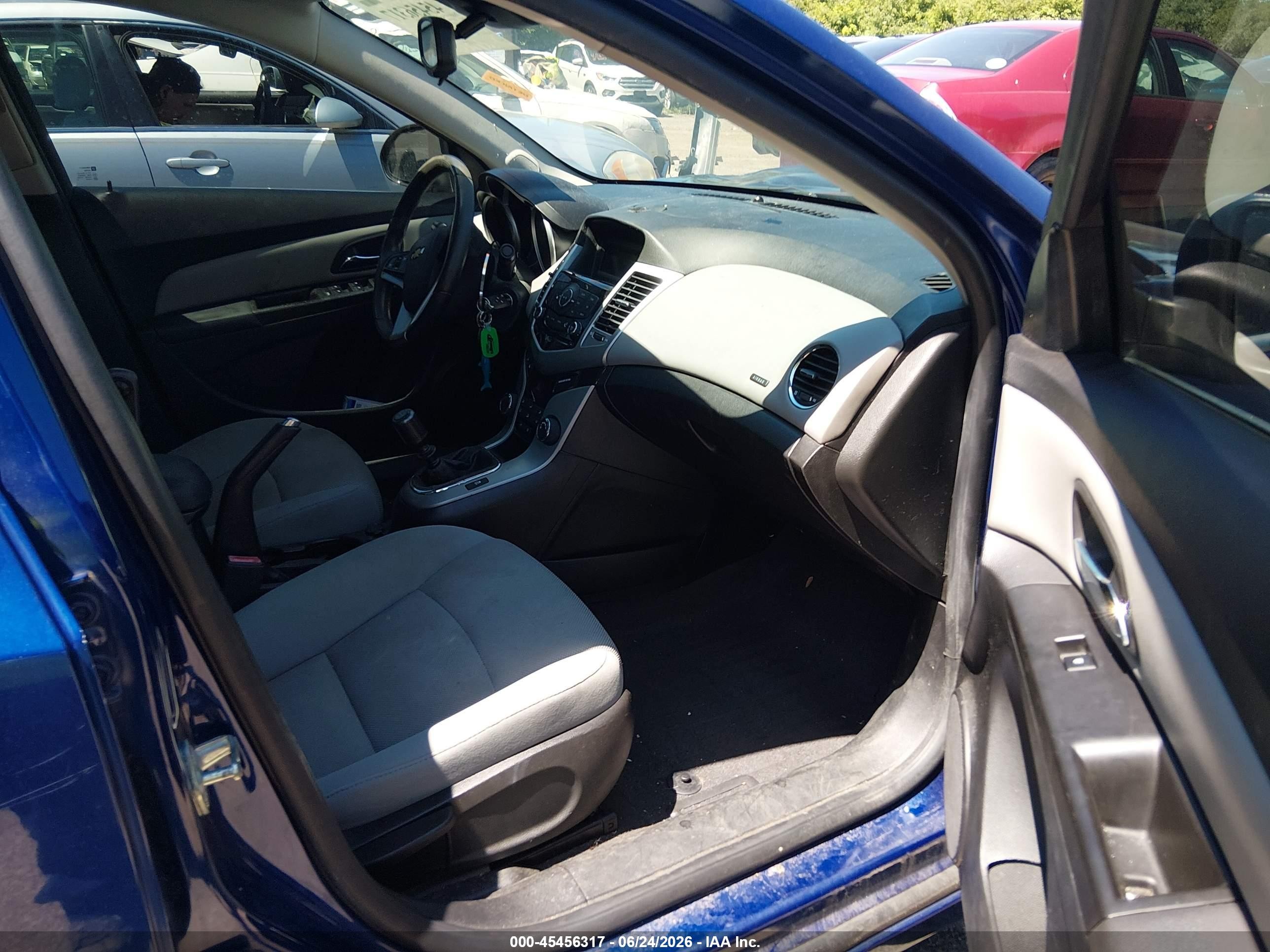 2012 Chevrolet Cruze Eco Blue vin: 1G1PK5SC7C7344877