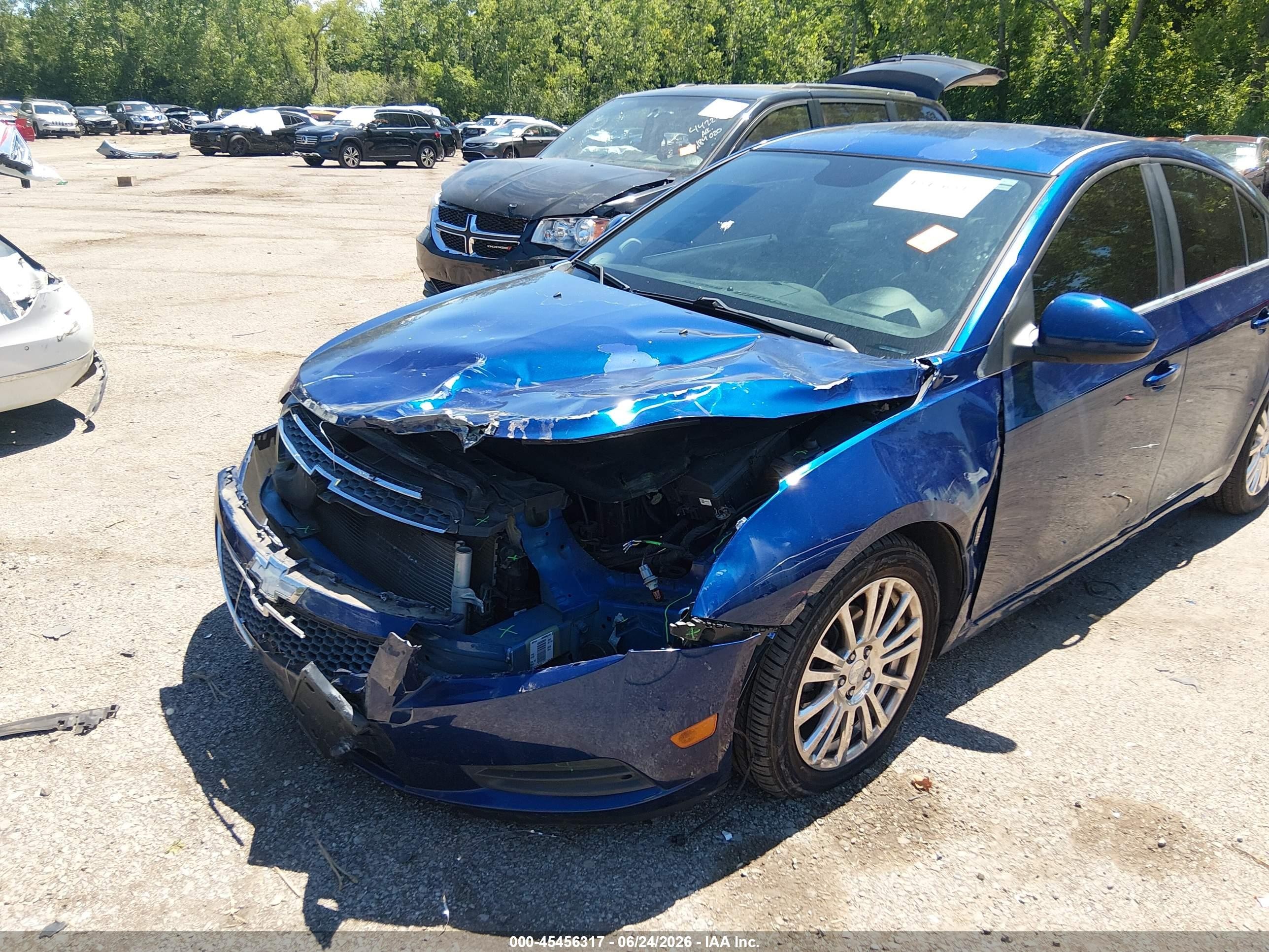 2012 Chevrolet Cruze Eco Blue vin: 1G1PK5SC7C7344877