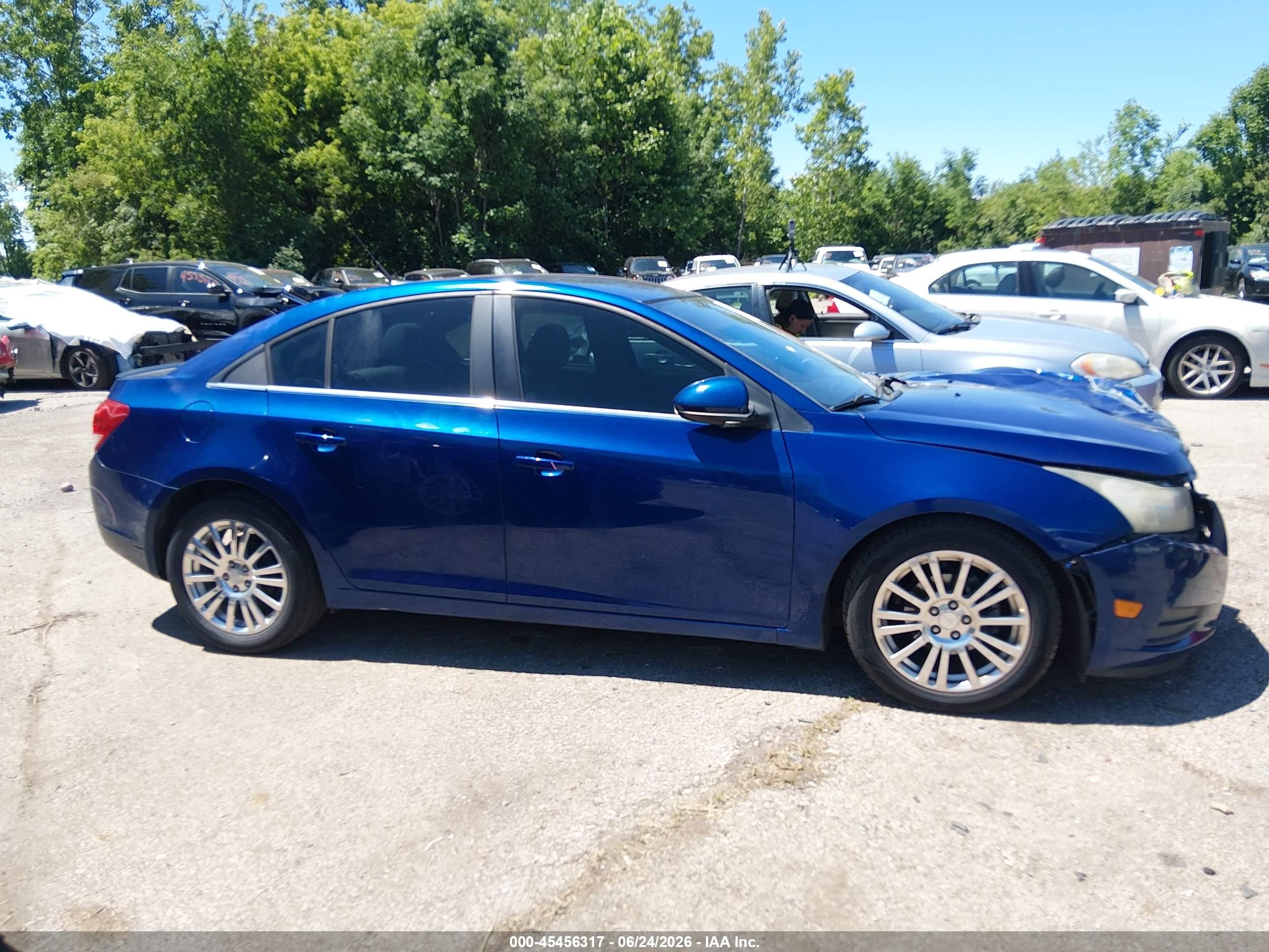 2012 Chevrolet Cruze Eco Blue vin: 1G1PK5SC7C7344877