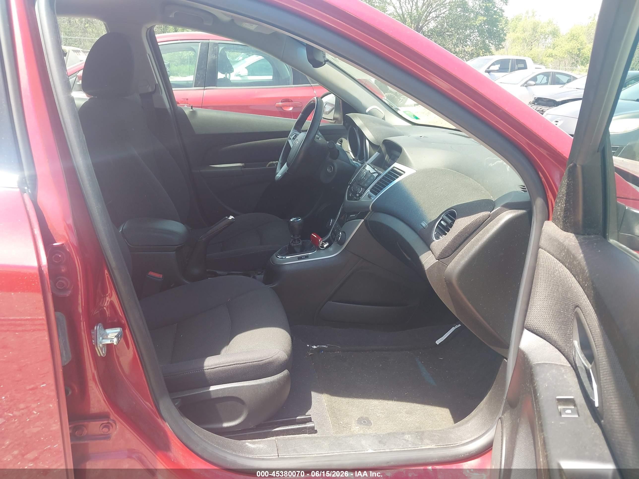 2012 Chevrolet Cruze Eco Red vin: 1G1PK5SC8C7281059