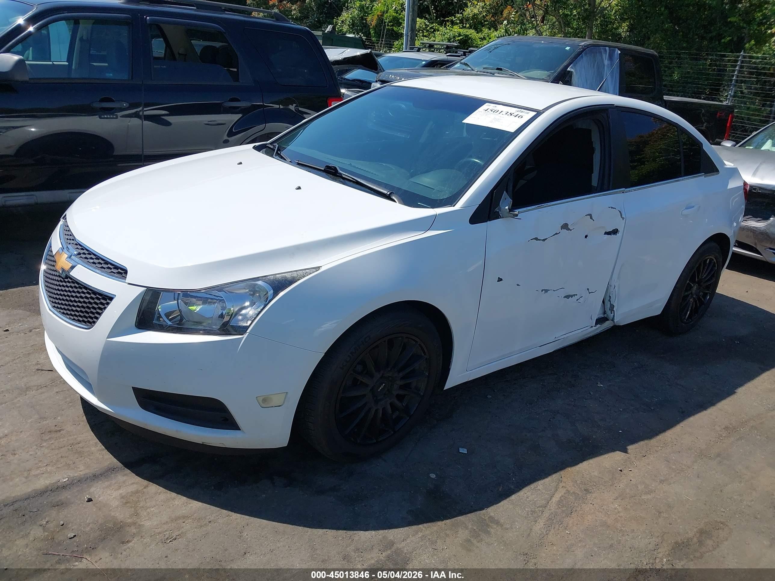 2012 Chevrolet Cruze Eco Белый vin: 1G1PK5SC8C7298931