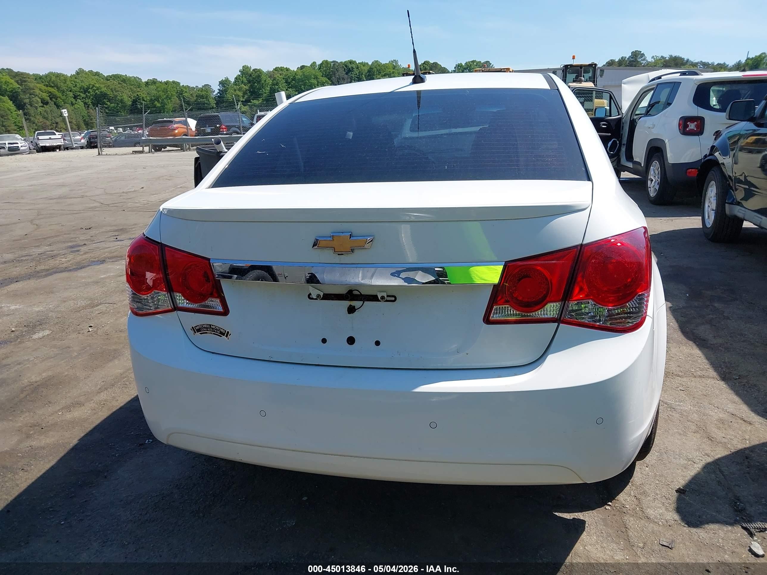 2012 Chevrolet Cruze Eco Белый vin: 1G1PK5SC8C7298931