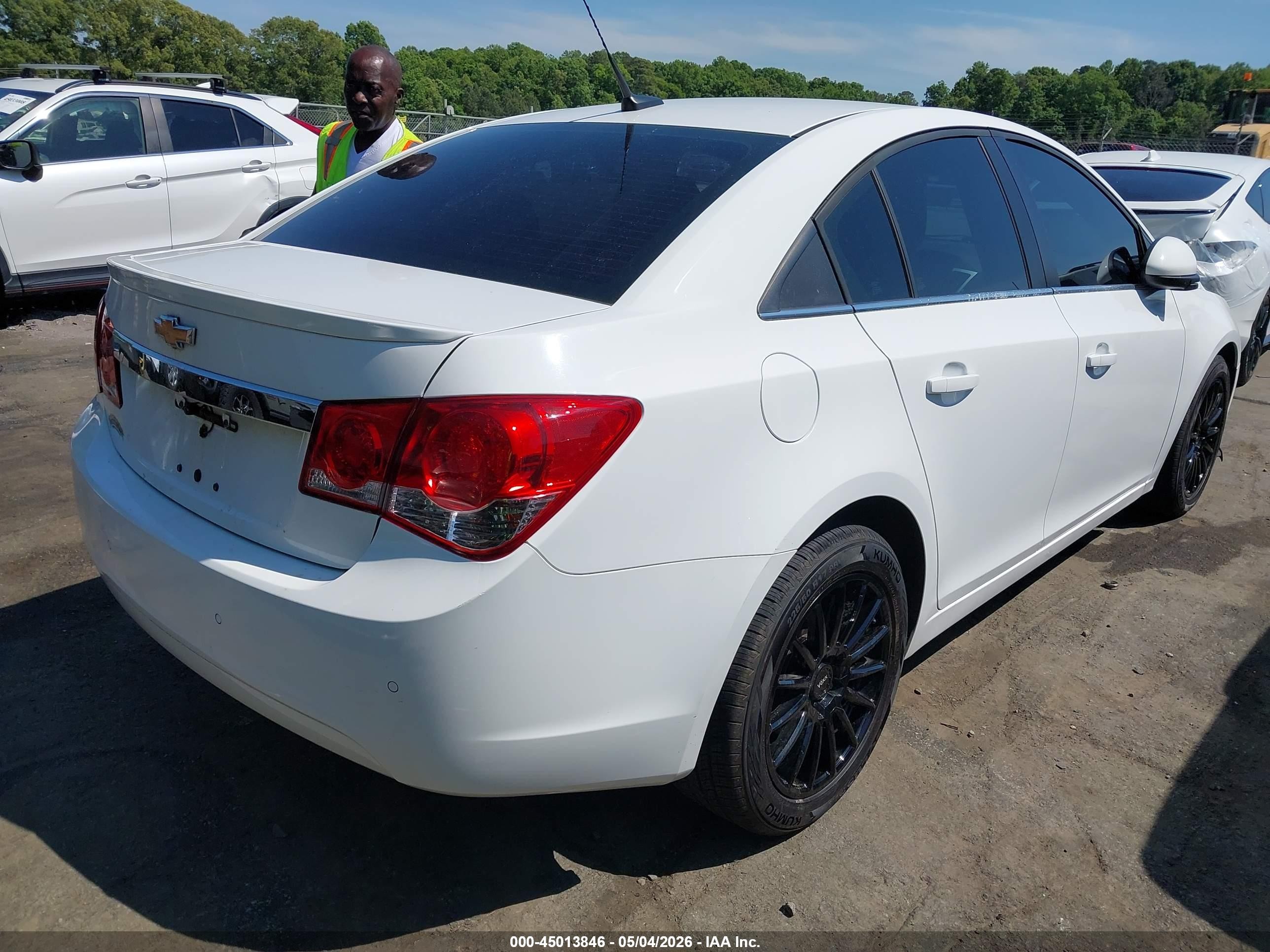 2012 Chevrolet Cruze Eco Белый vin: 1G1PK5SC8C7298931