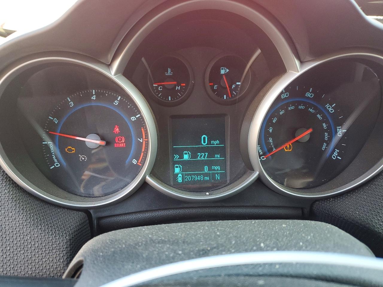 2012 Chevrolet Cruze Eco Red vin: 1G1PK5SC9C7154899