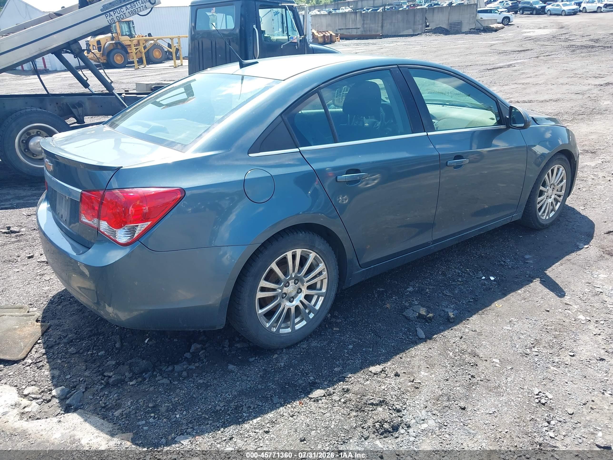 2012 Chevrolet Cruze Eco Blue vin: 1G1PK5SC9C7305630