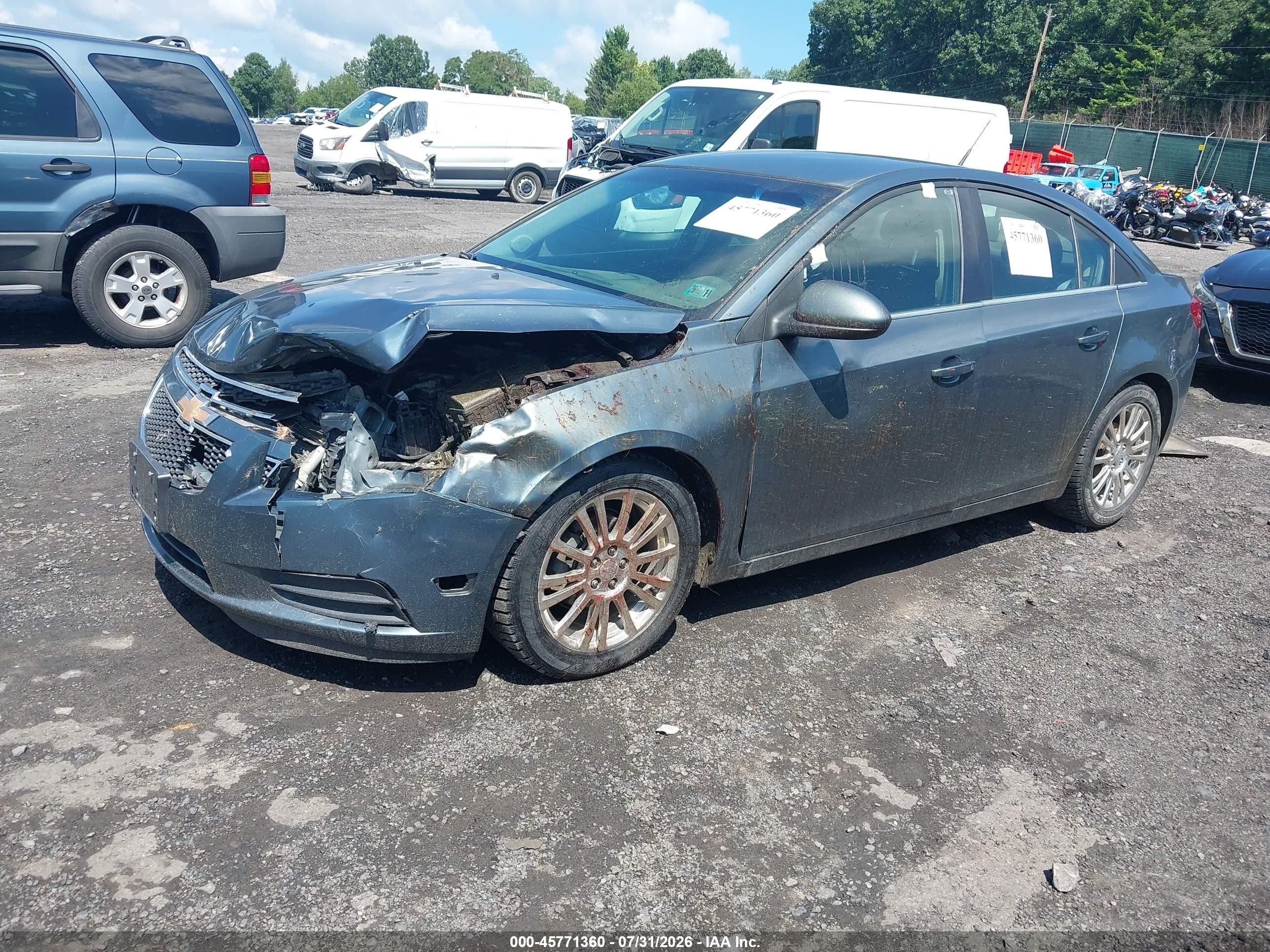 2012 Chevrolet Cruze Eco Blue vin: 1G1PK5SC9C7305630