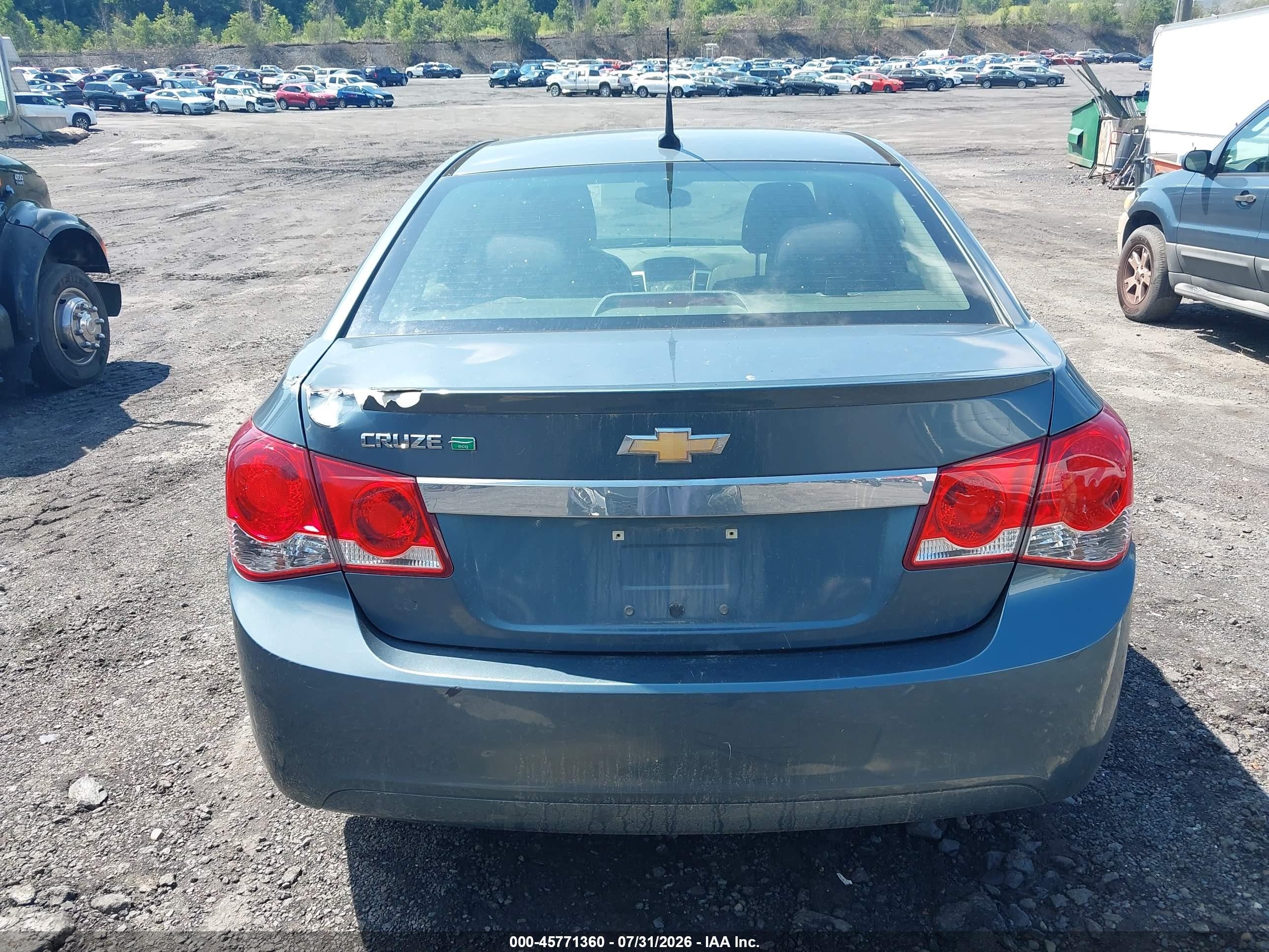 2012 Chevrolet Cruze Eco Blue vin: 1G1PK5SC9C7305630