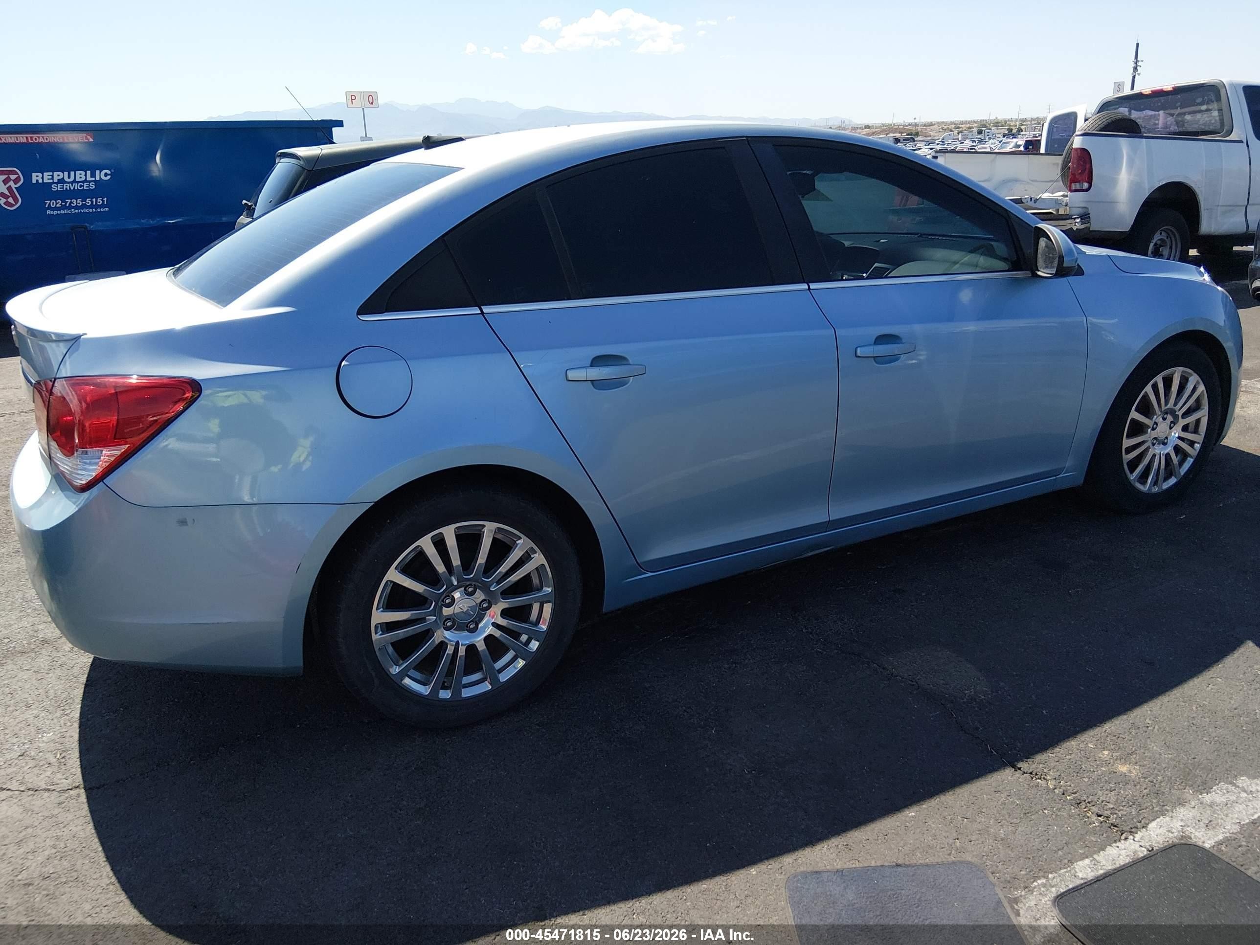 2012 Chevrolet Cruze Eco Бирюзовый vin: 1G1PK5SCXC7173963