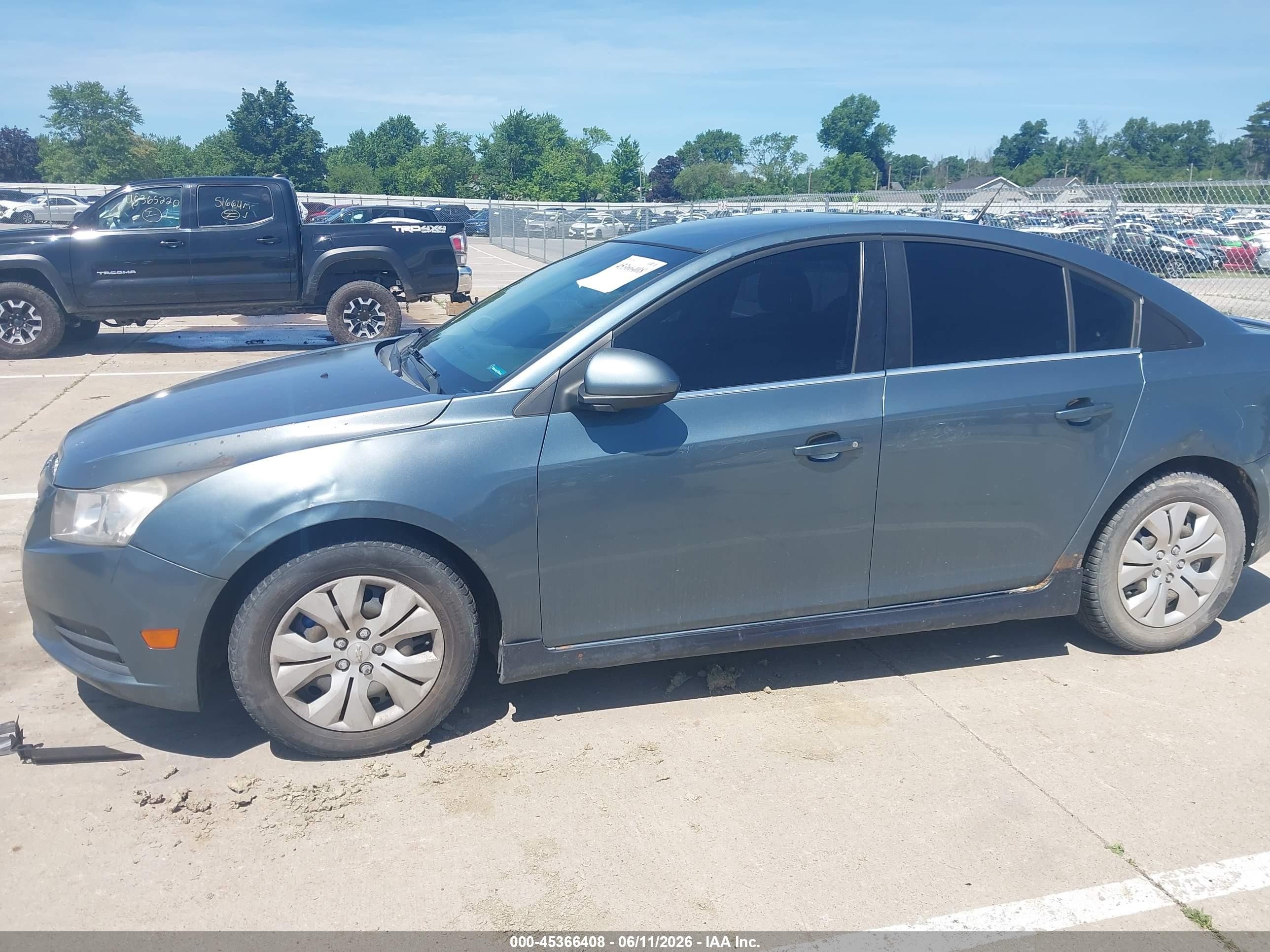 2012 Chevrolet Cruze Eco Teal vin: 1G1PK5SCXC7230470
