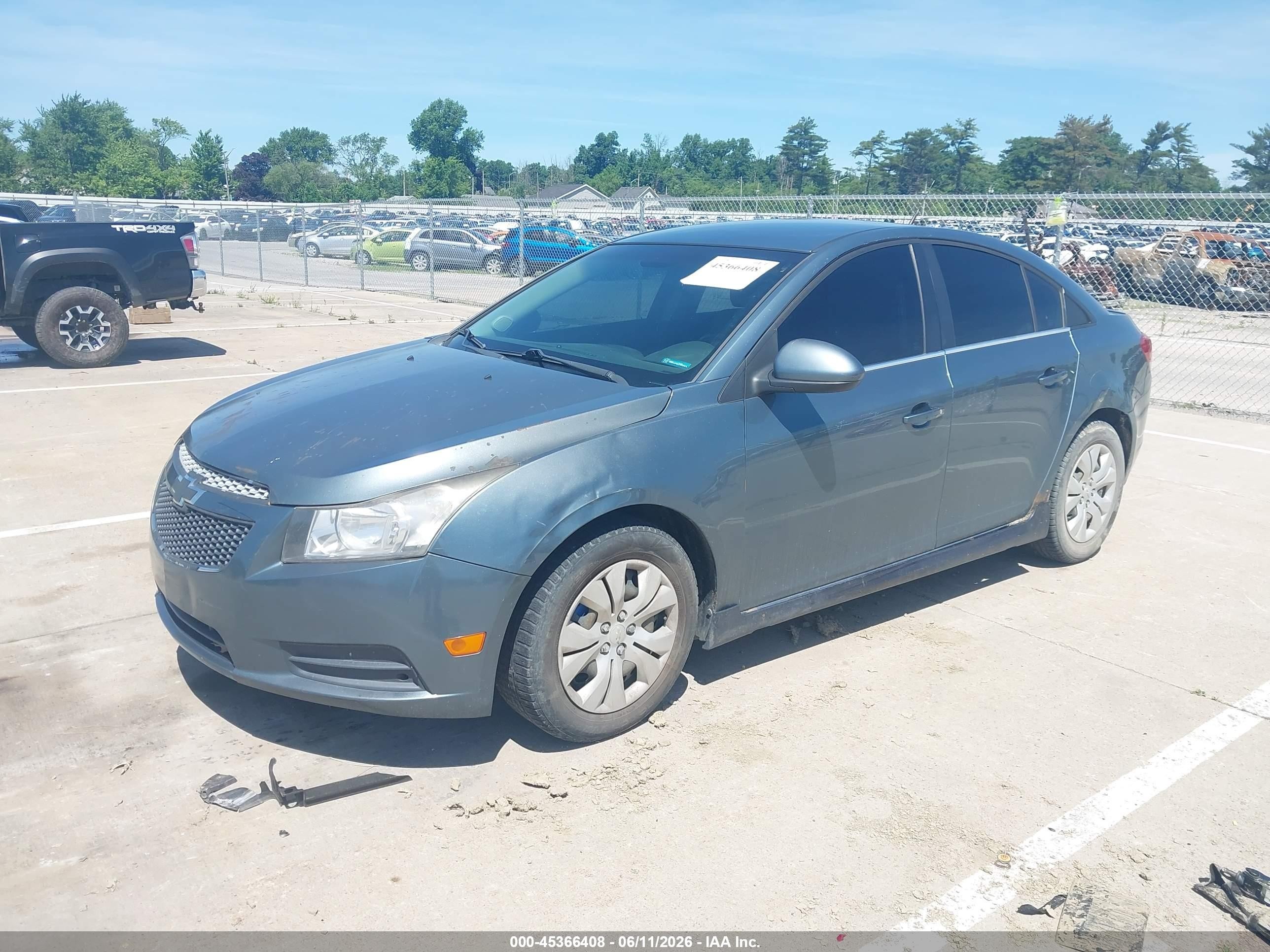 2012 Chevrolet Cruze Eco Teal vin: 1G1PK5SCXC7230470