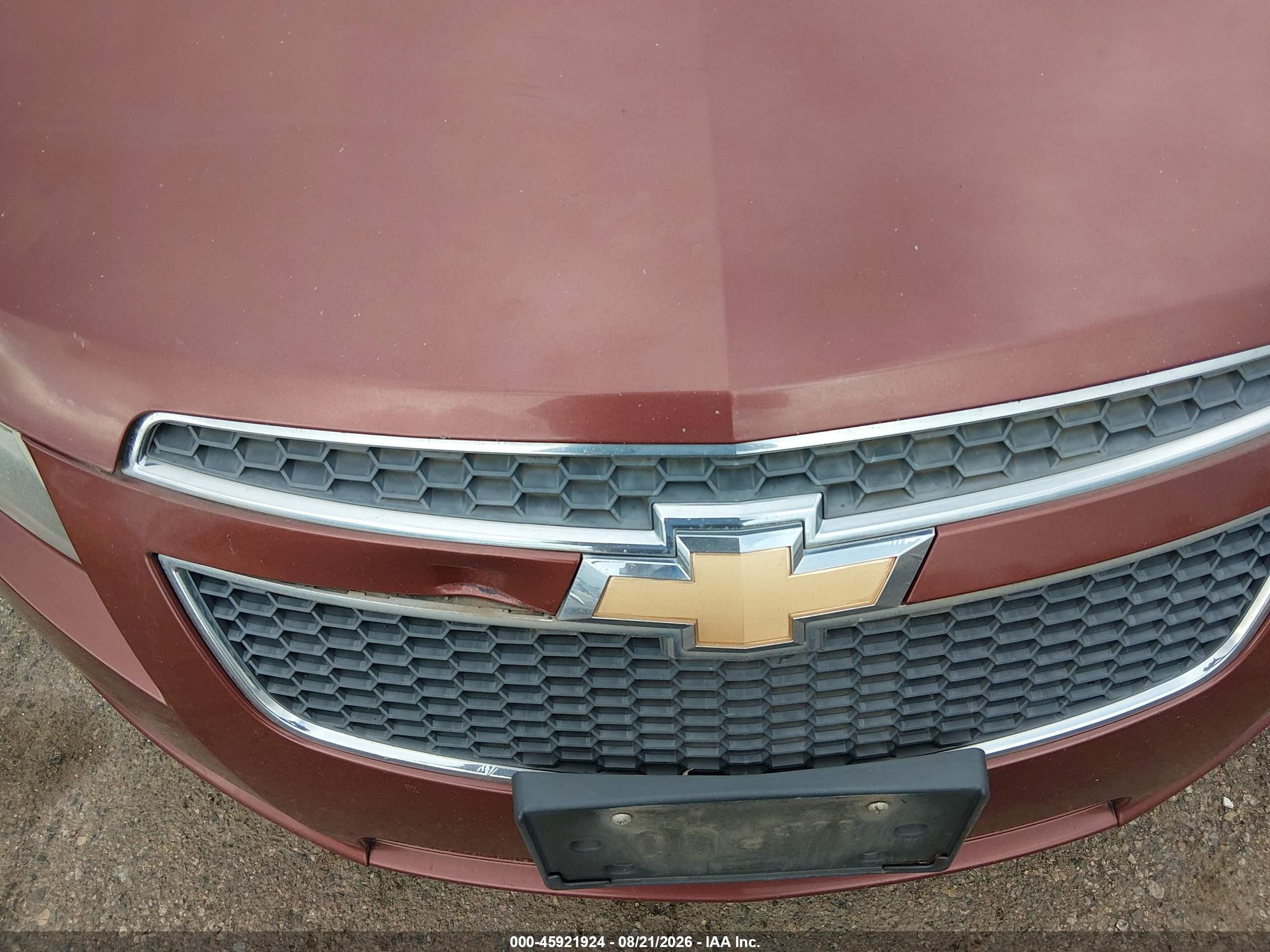 2012 Chevrolet Cruze Eco Бордовый vin: 1G1PK5SCXC7350656