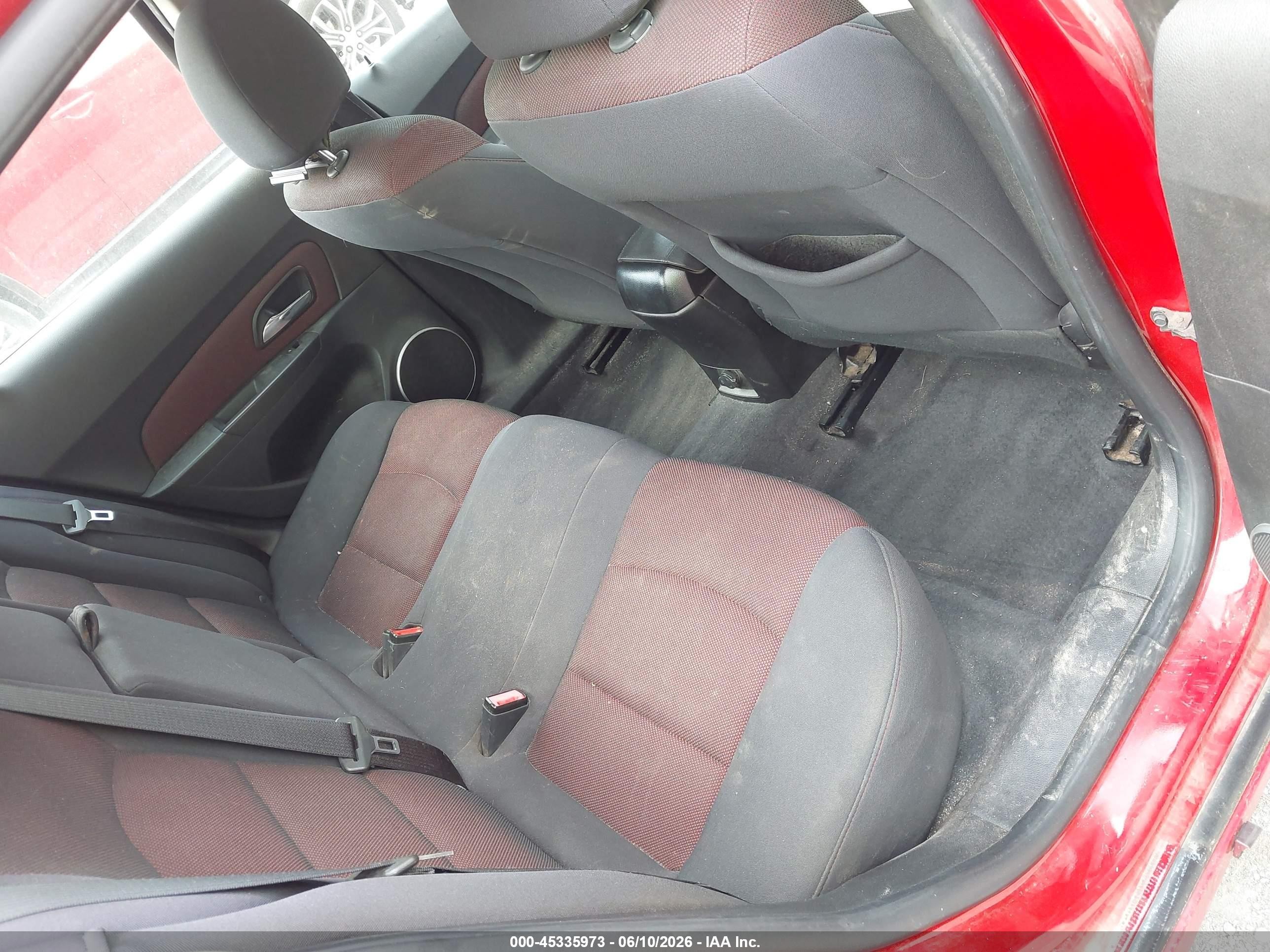 2012 Chevrolet Cruze 1lt Red vin: 1G1PL5SC2C7332102