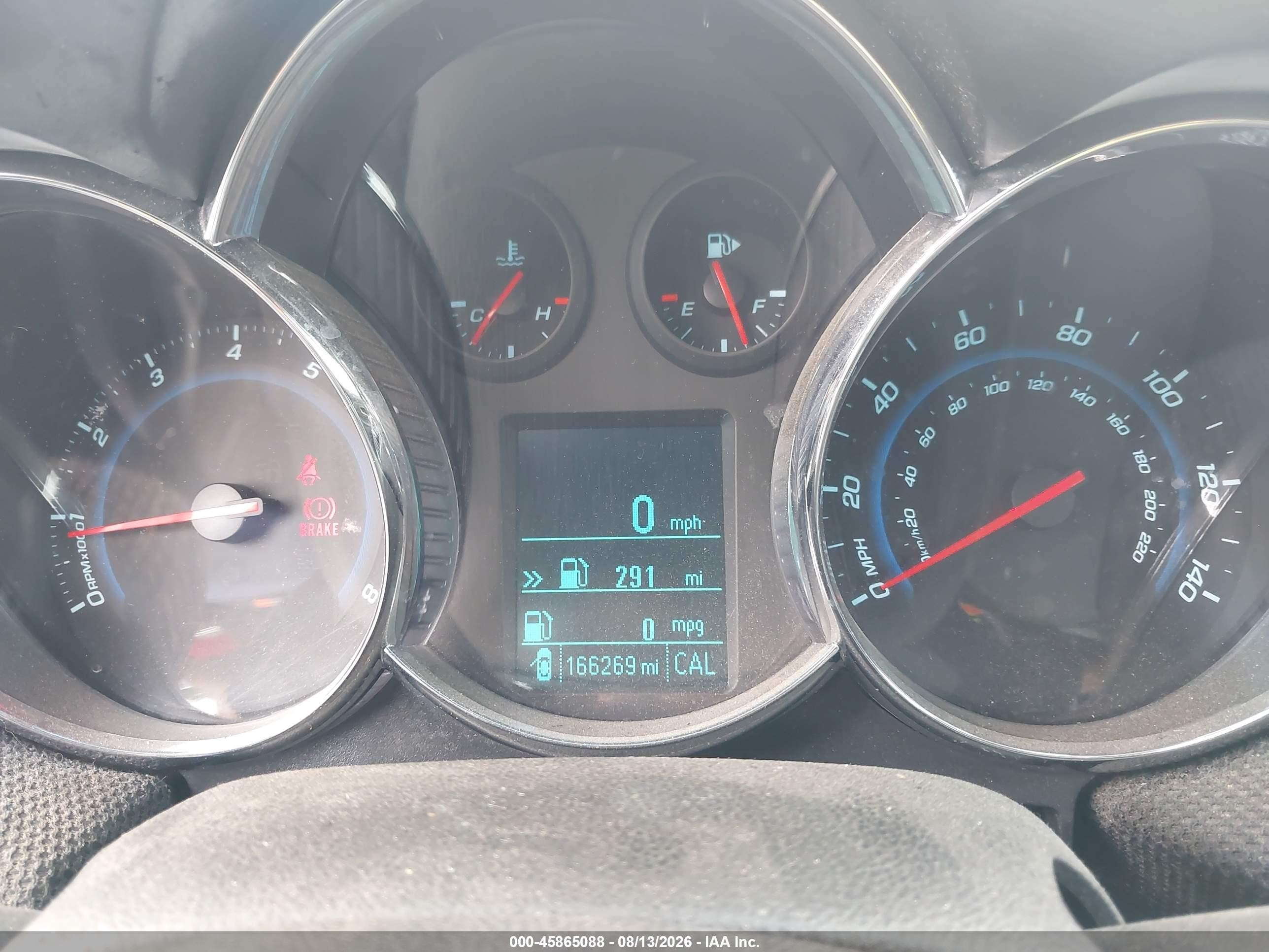 2012 Chevrolet Cruze 1lt Red vin: 1G1PL5SC3C7319357