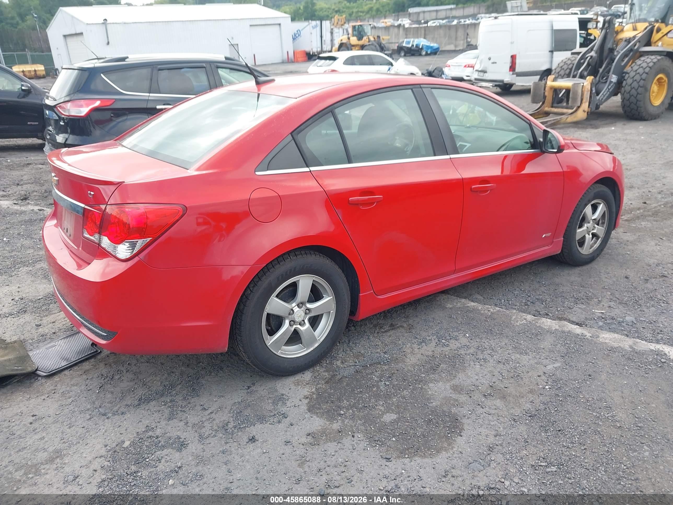 2012 Chevrolet Cruze 1lt Red vin: 1G1PL5SC3C7319357