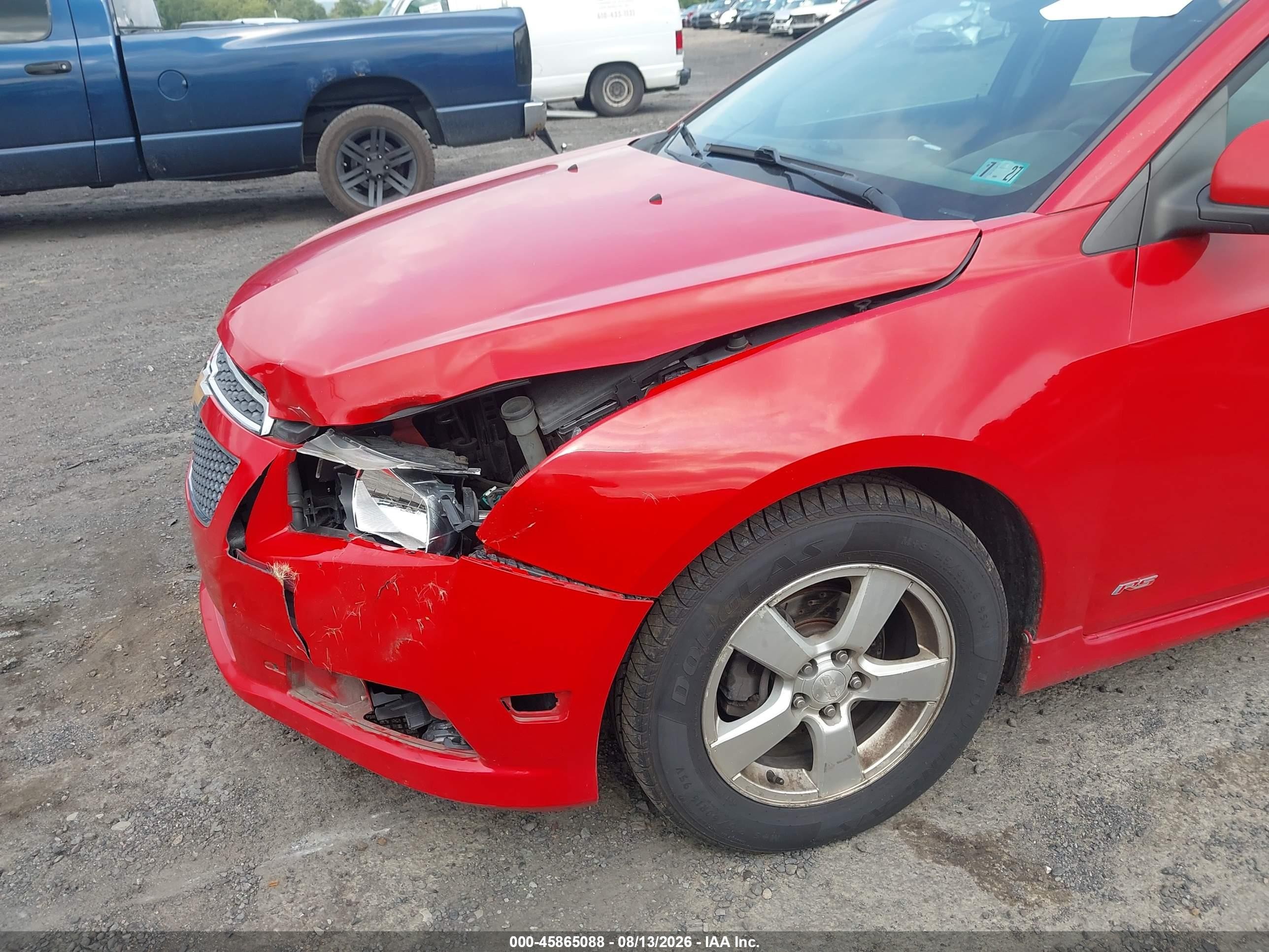 2012 Chevrolet Cruze 1lt Red vin: 1G1PL5SC3C7319357