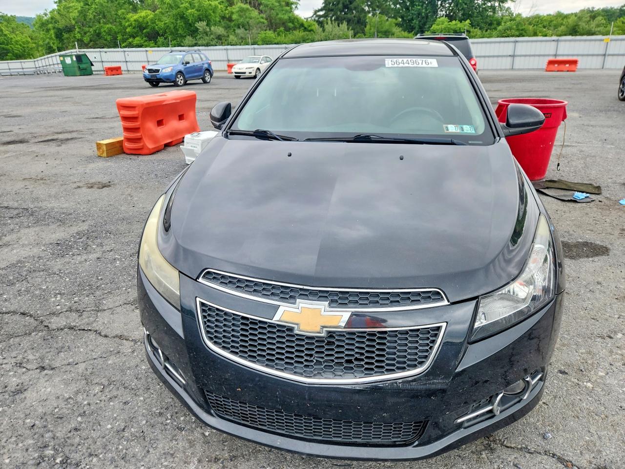 2012 Chevrolet Cruze Lt Black vin: 1G1PL5SC6C7196895