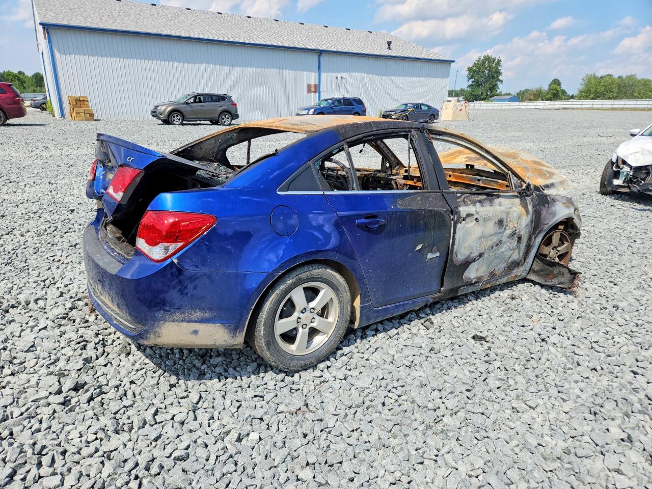 2012 Chevrolet Cruze Lt Blue vin: 1G1PL5SC7C7111157