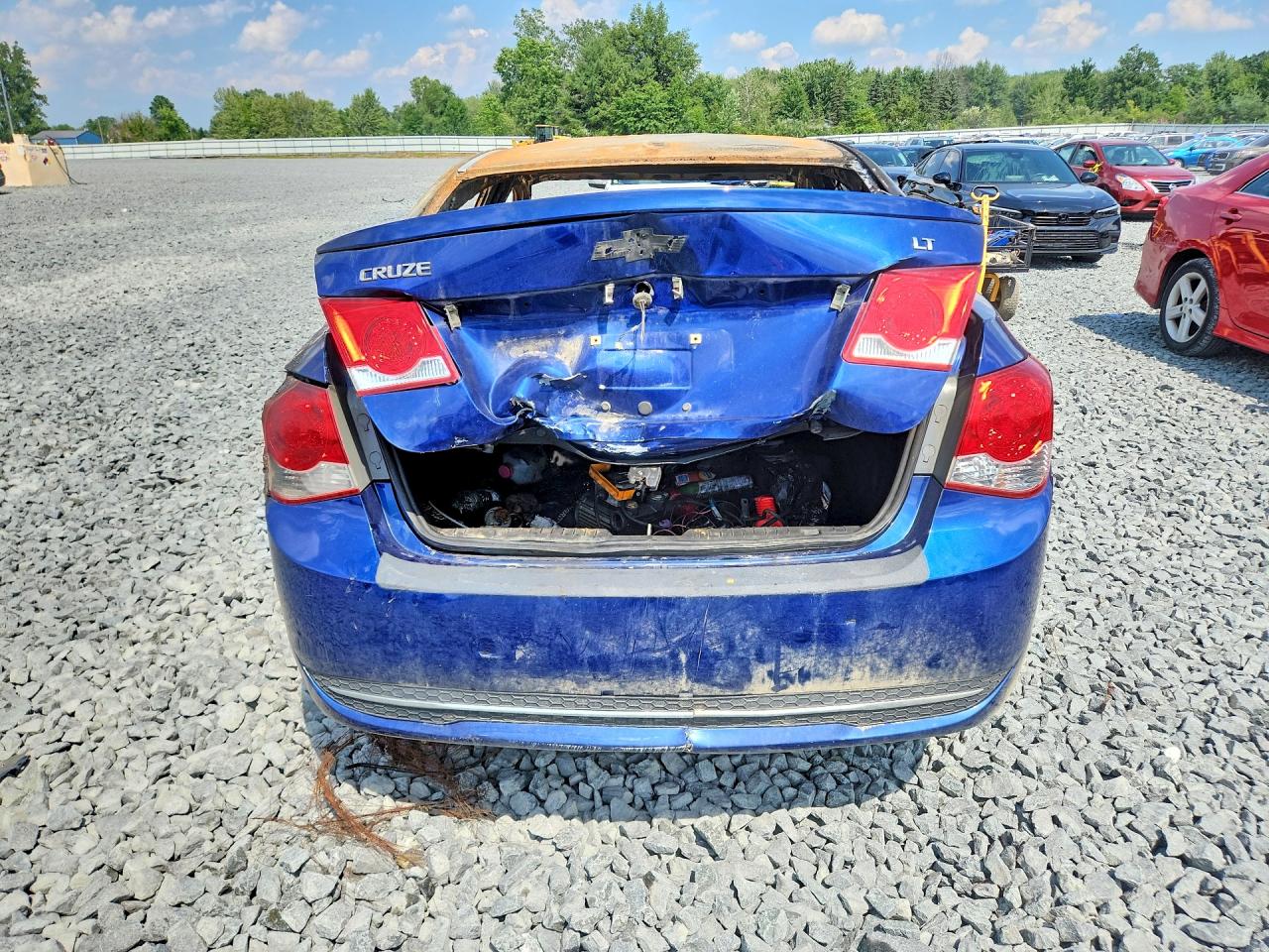 2012 Chevrolet Cruze Lt Blue vin: 1G1PL5SC7C7111157