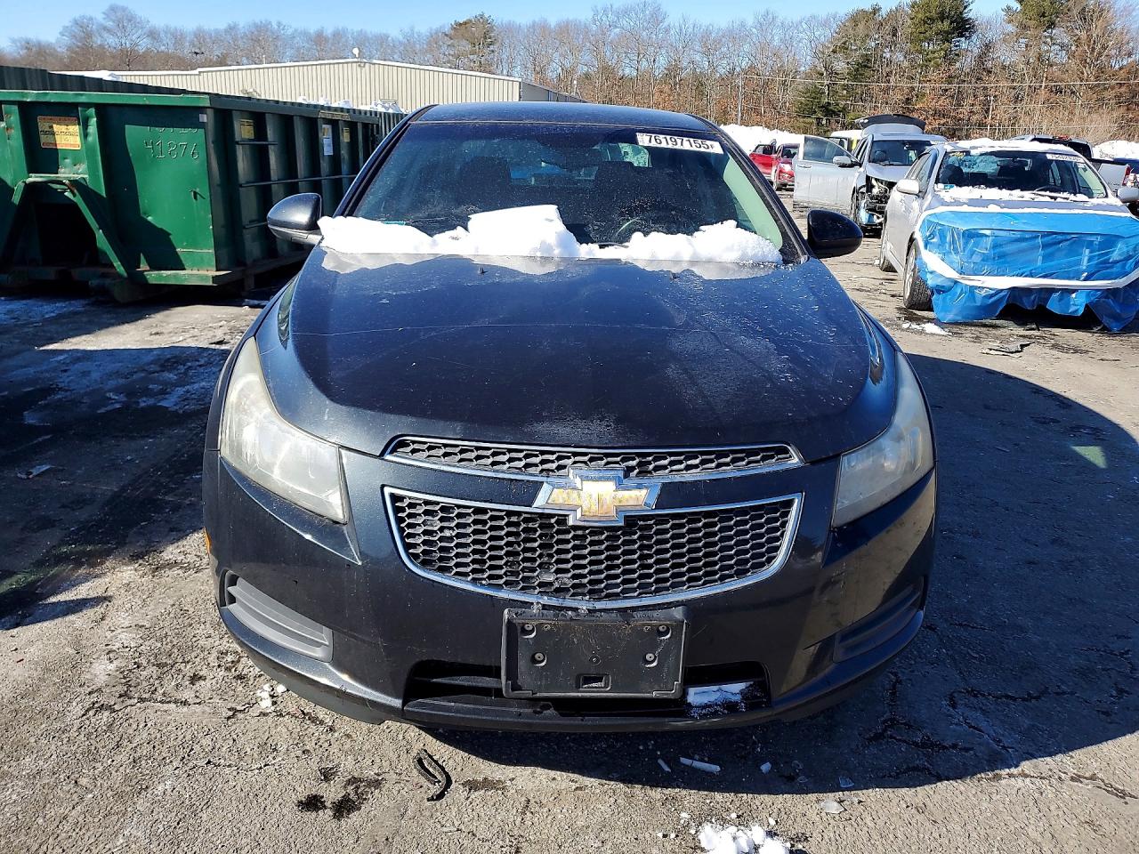 2012 Chevrolet Cruze Lt Black vin: 1G1PL5SC9C7312932