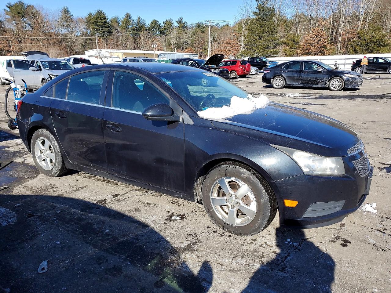 2012 Chevrolet Cruze Lt Black vin: 1G1PL5SC9C7312932