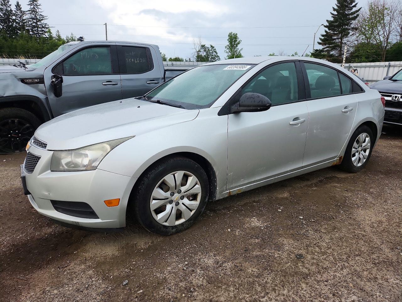 2013 Chevrolet Cruze Ls Silver vin: 1G1PL5SHXD7298097