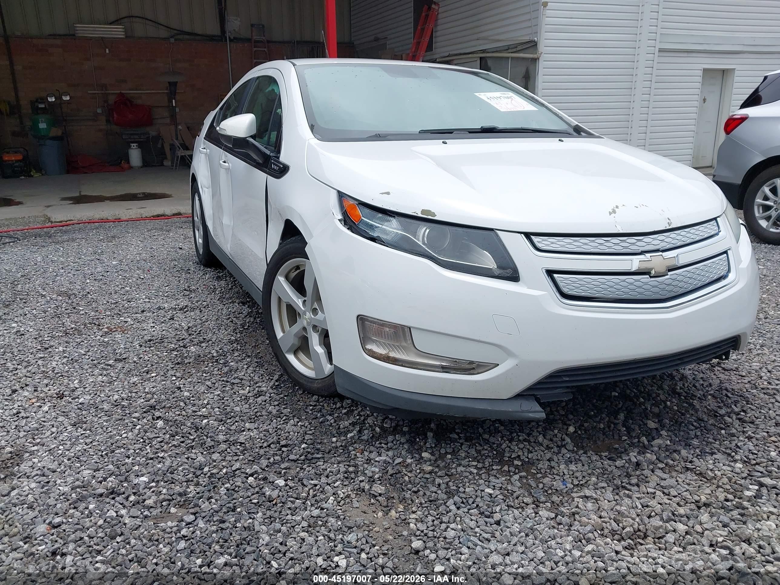 2013 Chevrolet Volt   Белый vin: 1G1RA6E40DU126501