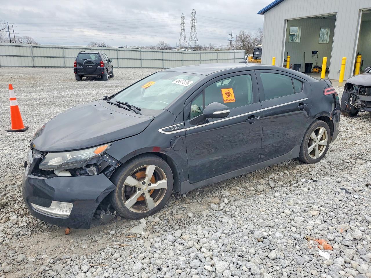 2012 Chevrolet Volt Black vin: 1G1RA6E41CU127834