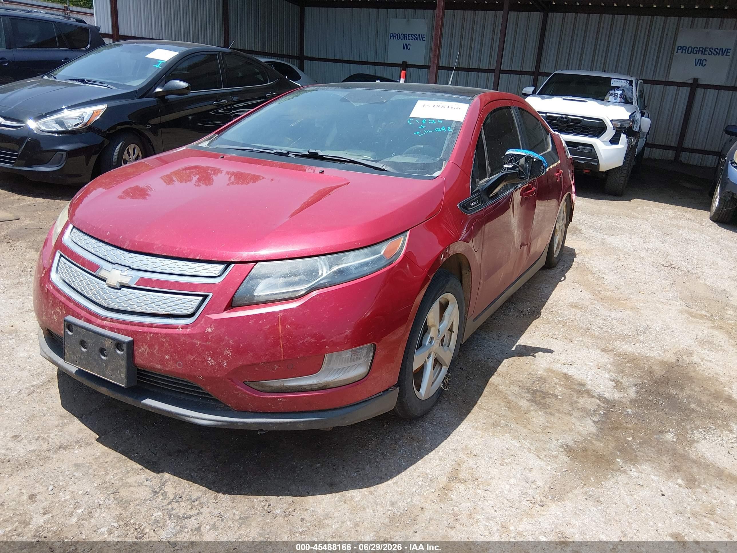 2012 Chevrolet Volt   Red vin: 1G1RA6E43CU108816